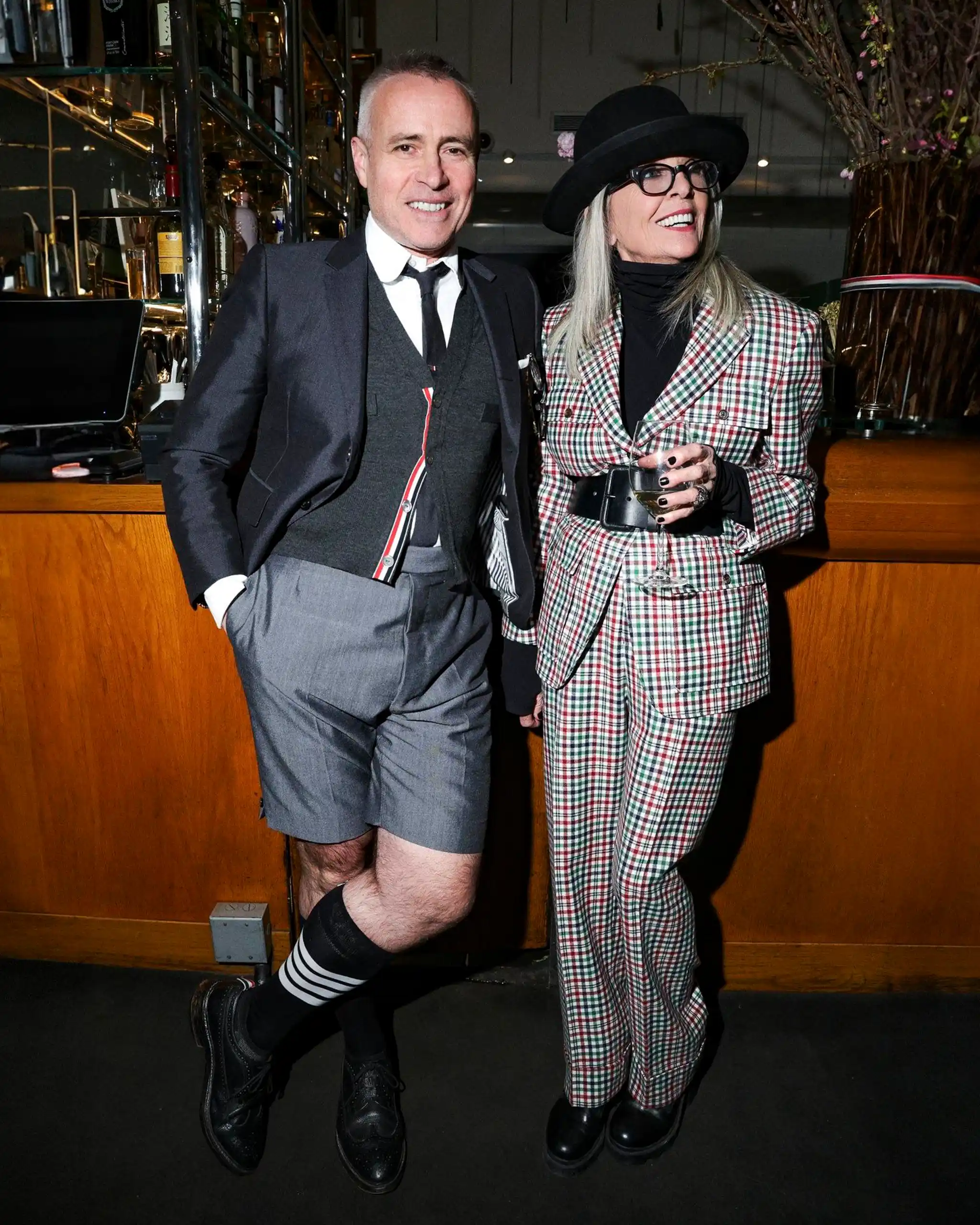 Thom Browne and diane keaton