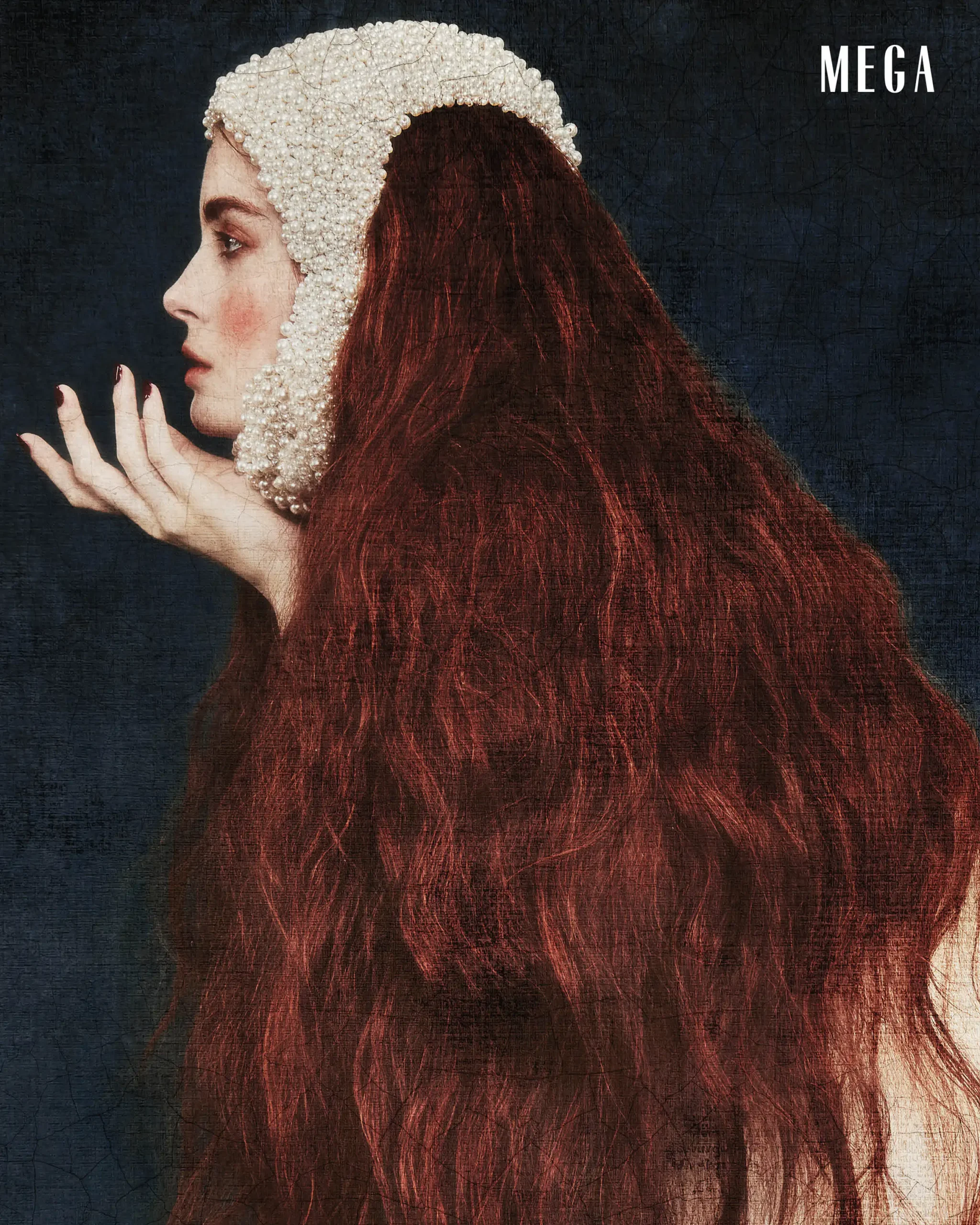 ALEX WEARS VANIA ROMOFF dress, ZIV REI ALEXI headpiece