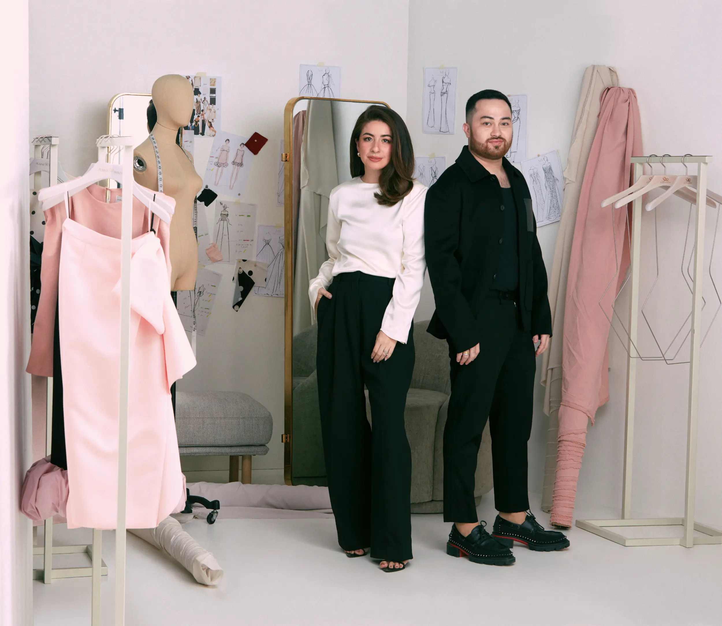 FASHION DESIGNERS VANIA ROMOFF AND MARK BUMGARNER