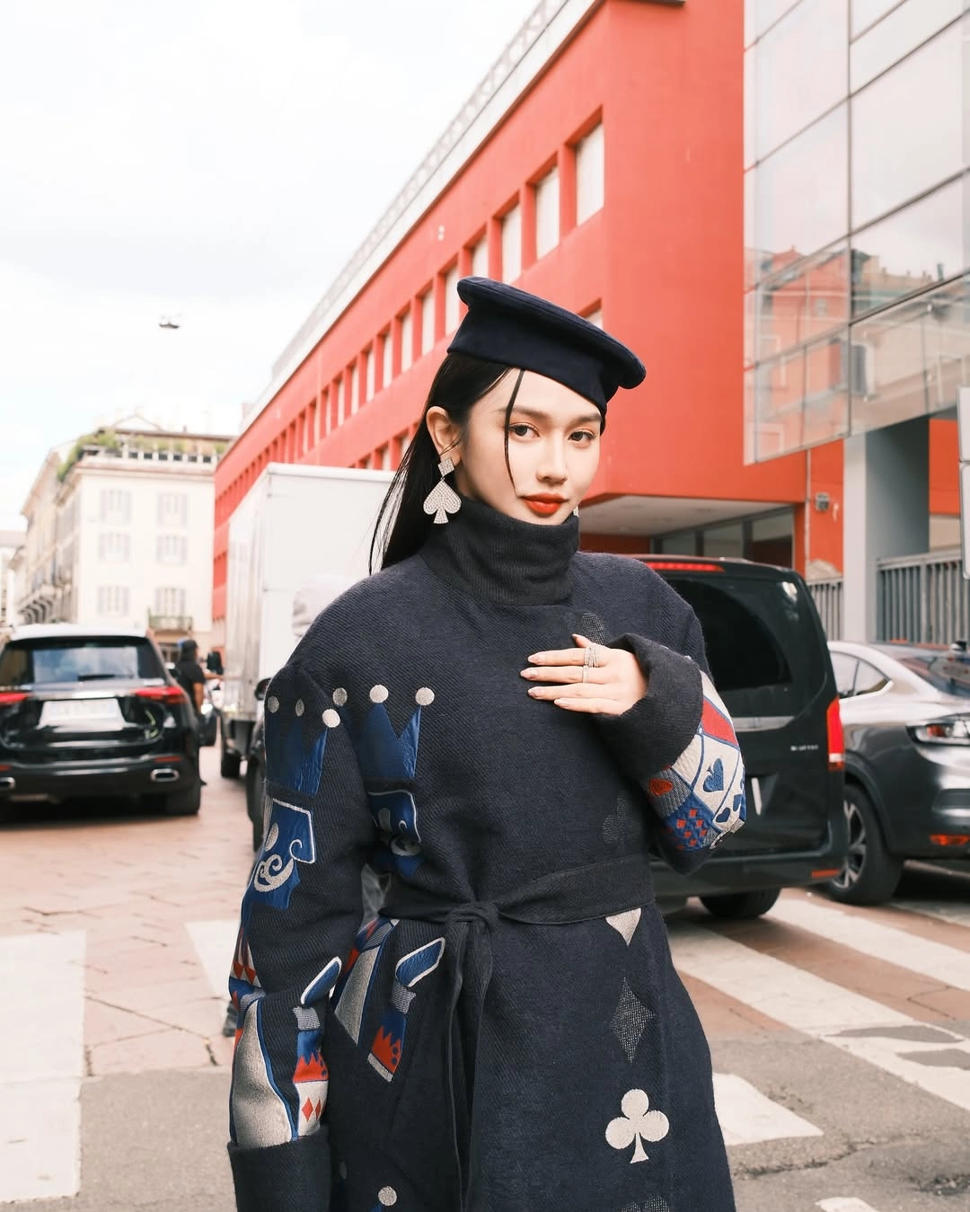 Kuan at the Emporio Armani s/s26 show during Milan Fashion Week