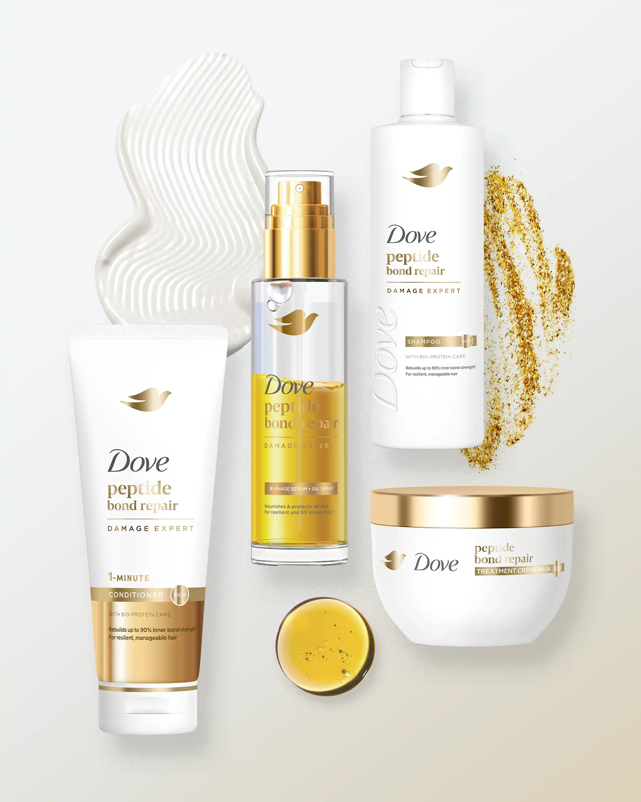 The lineup of Dove Peptide's products