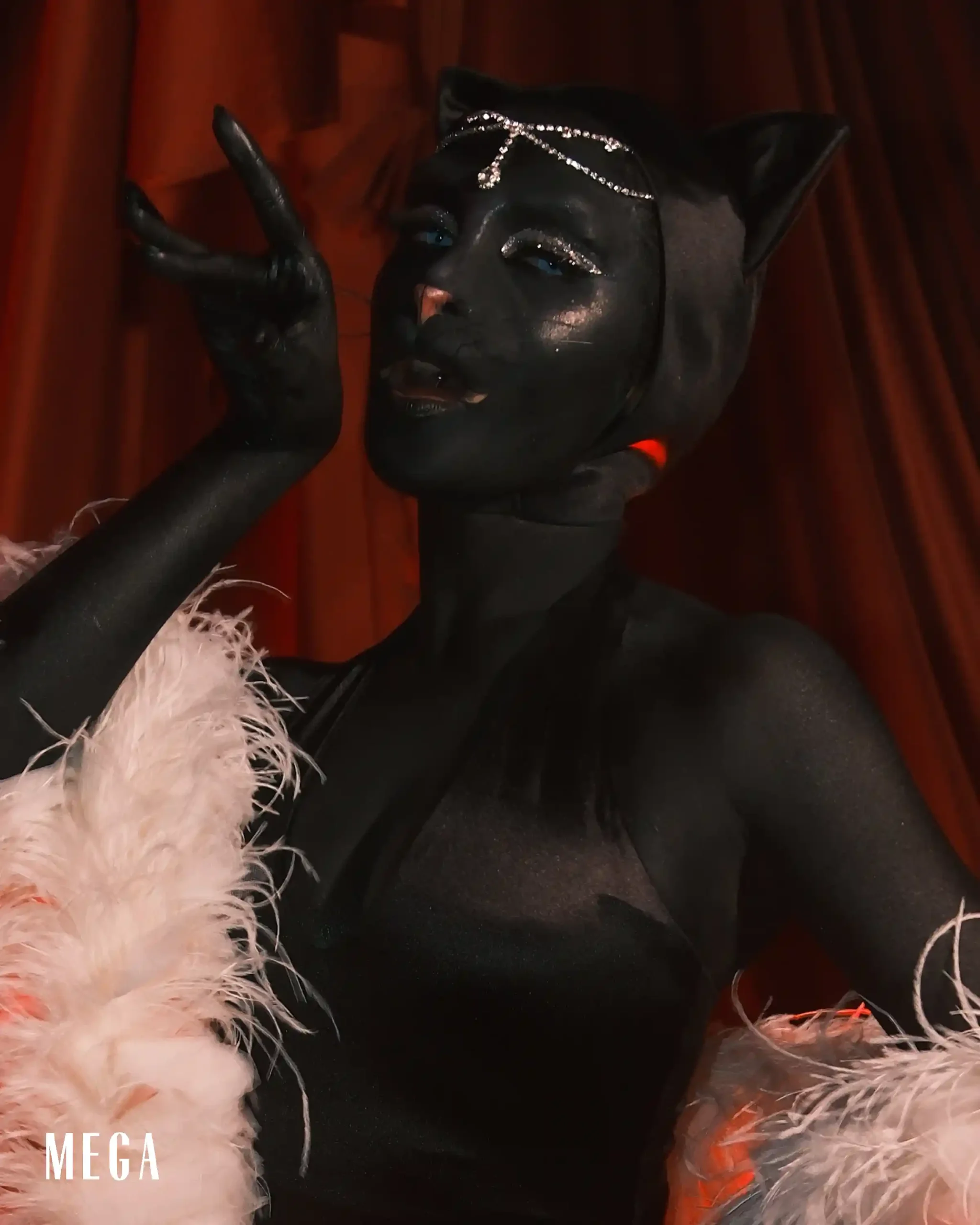 andrea brillantes as a black cat