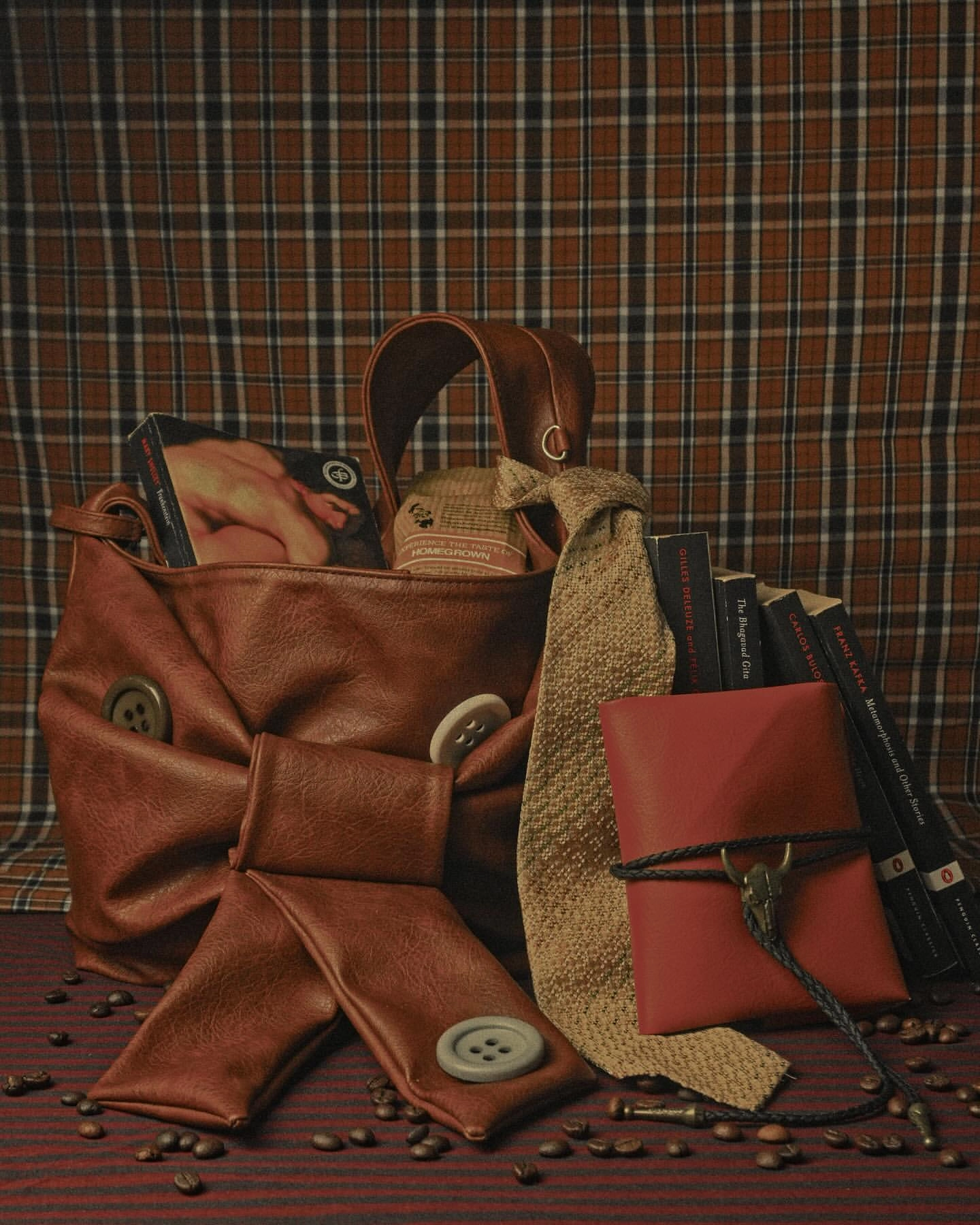 Midi bow bag in Cocoa