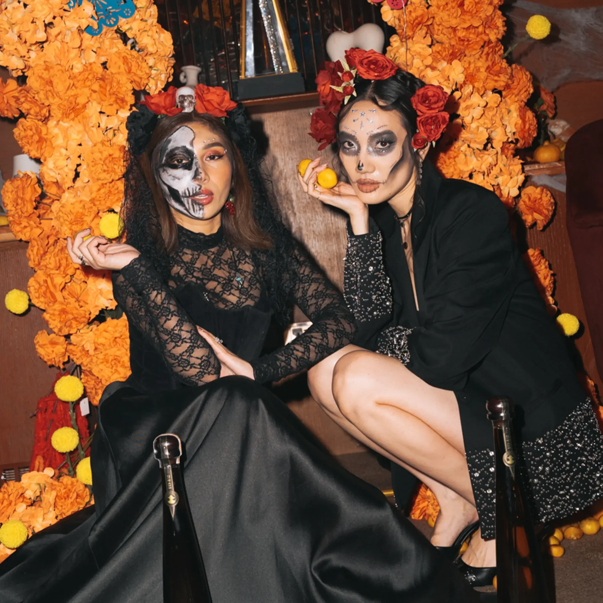 Two girls celebrating at Uma Nota