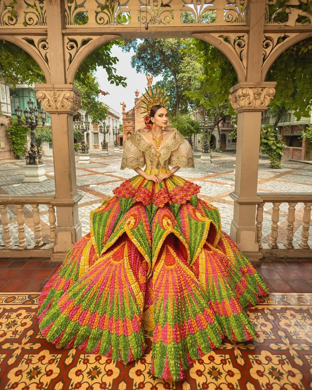 THE LOOK TAKES INSPIRATION FROM MARIA CLARA AND PHILIPPINE FESTIVALS