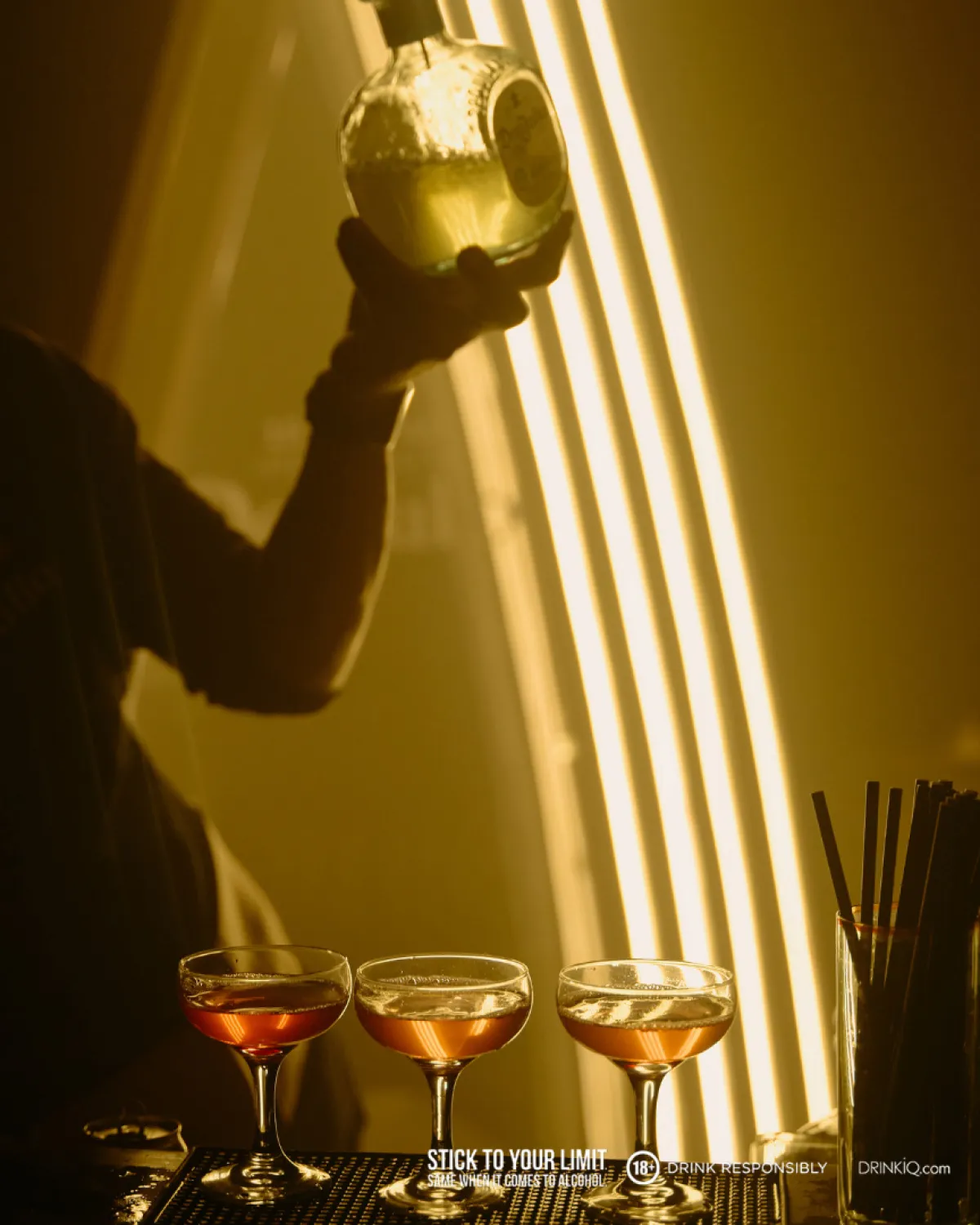 A bartender serving Don Julio tequila 
