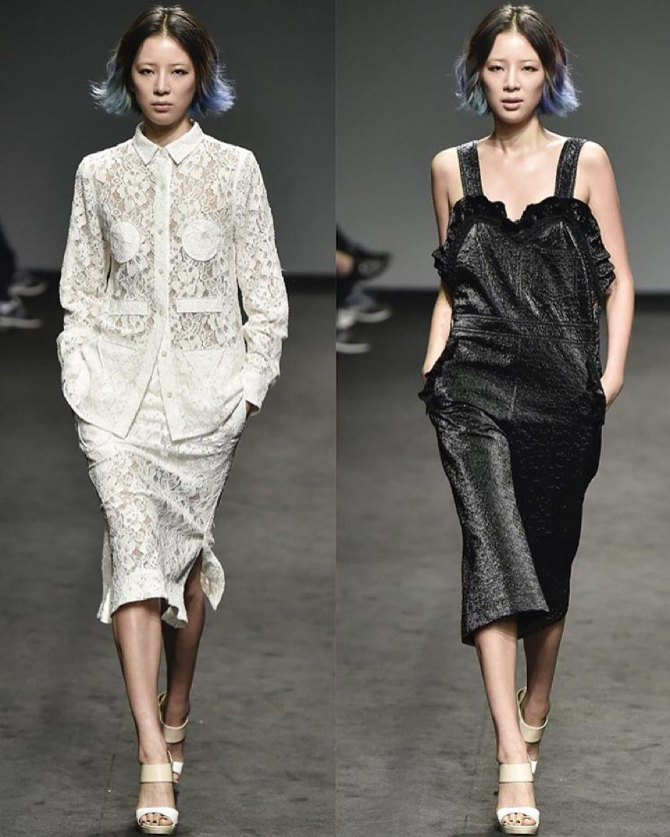 walking for JKoo for Seoul Fashion Week in 2015