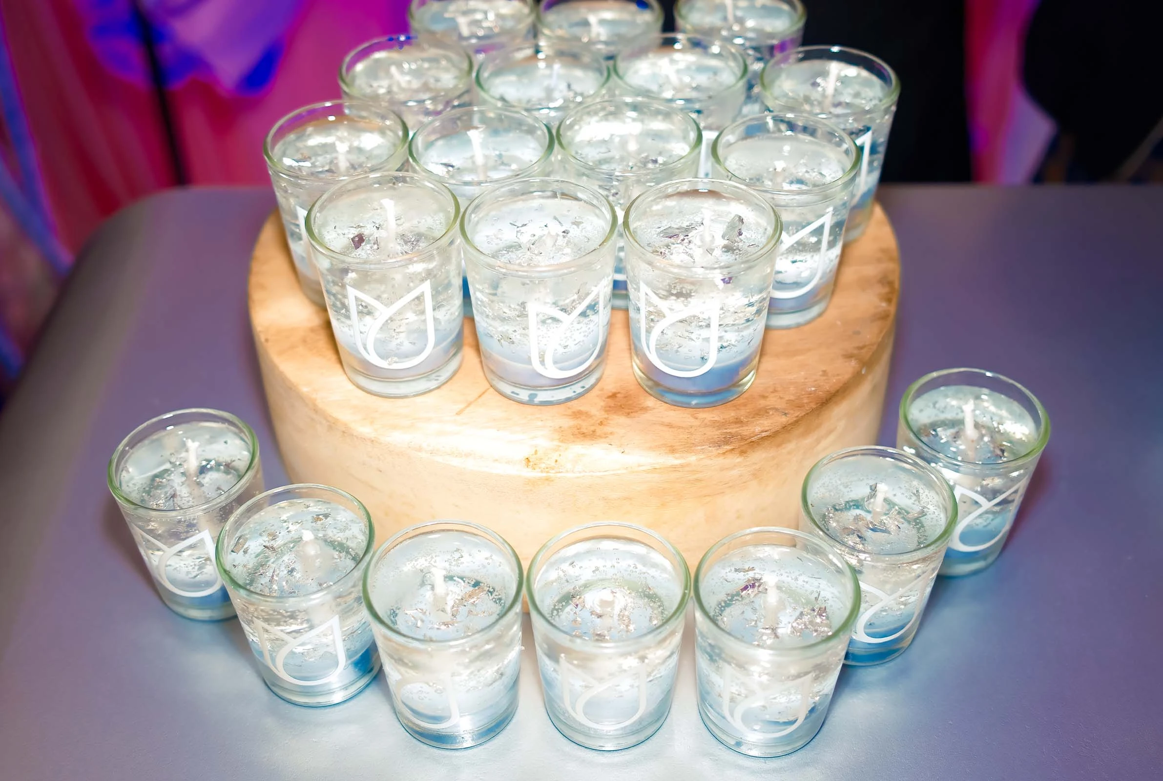 Clear gel candles inspired by the POND's Hydra Miracle line