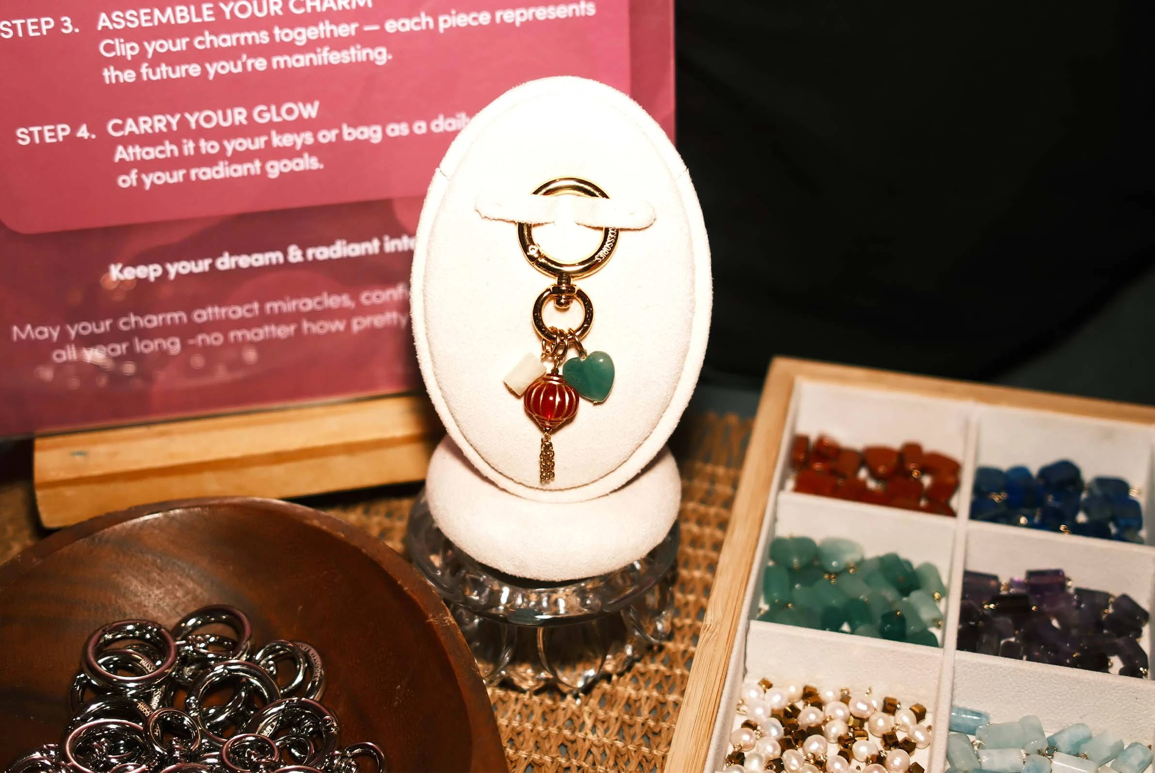 Charms inspired by guests' manifestations
