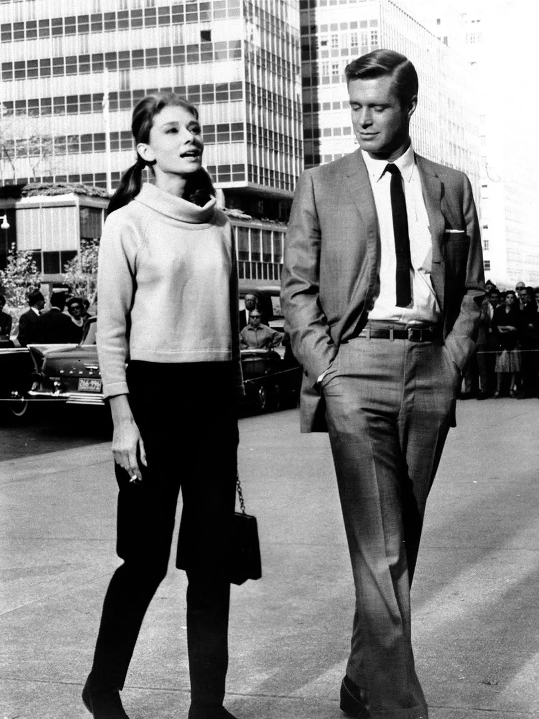 Audrey Hepburn and George Peppard
