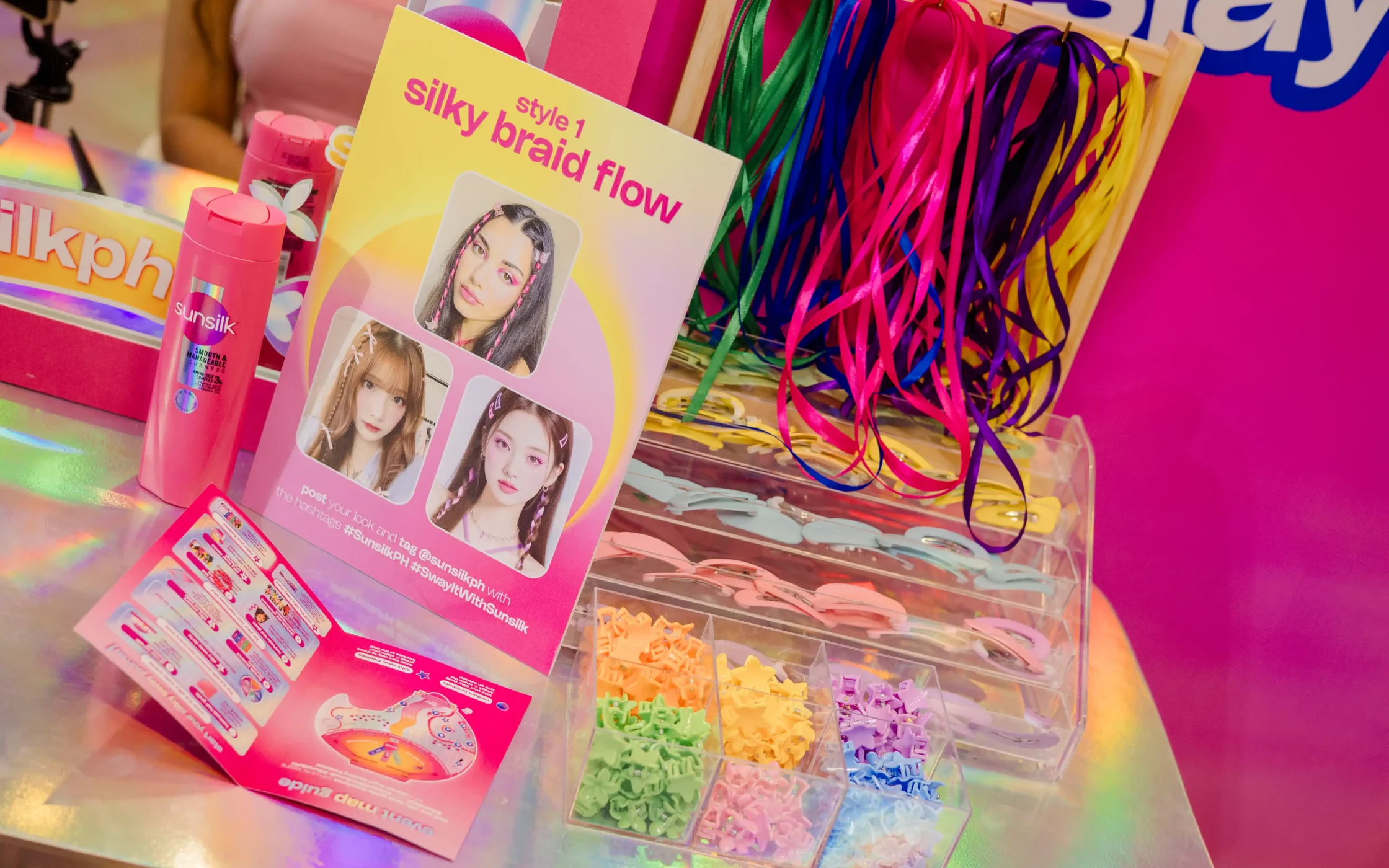 Guests styled their hair like their favorite Hairkada at the Hairkada Idol Glam Station