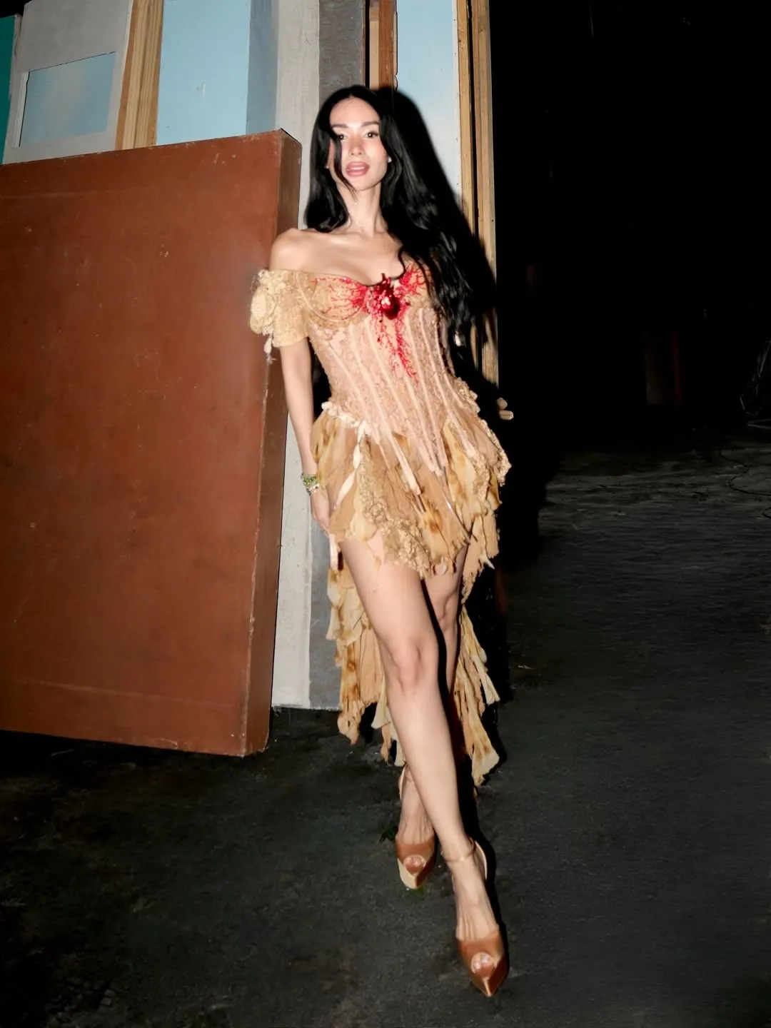 HEART EVANGELISTA WEARING THE BLEEDING HEART