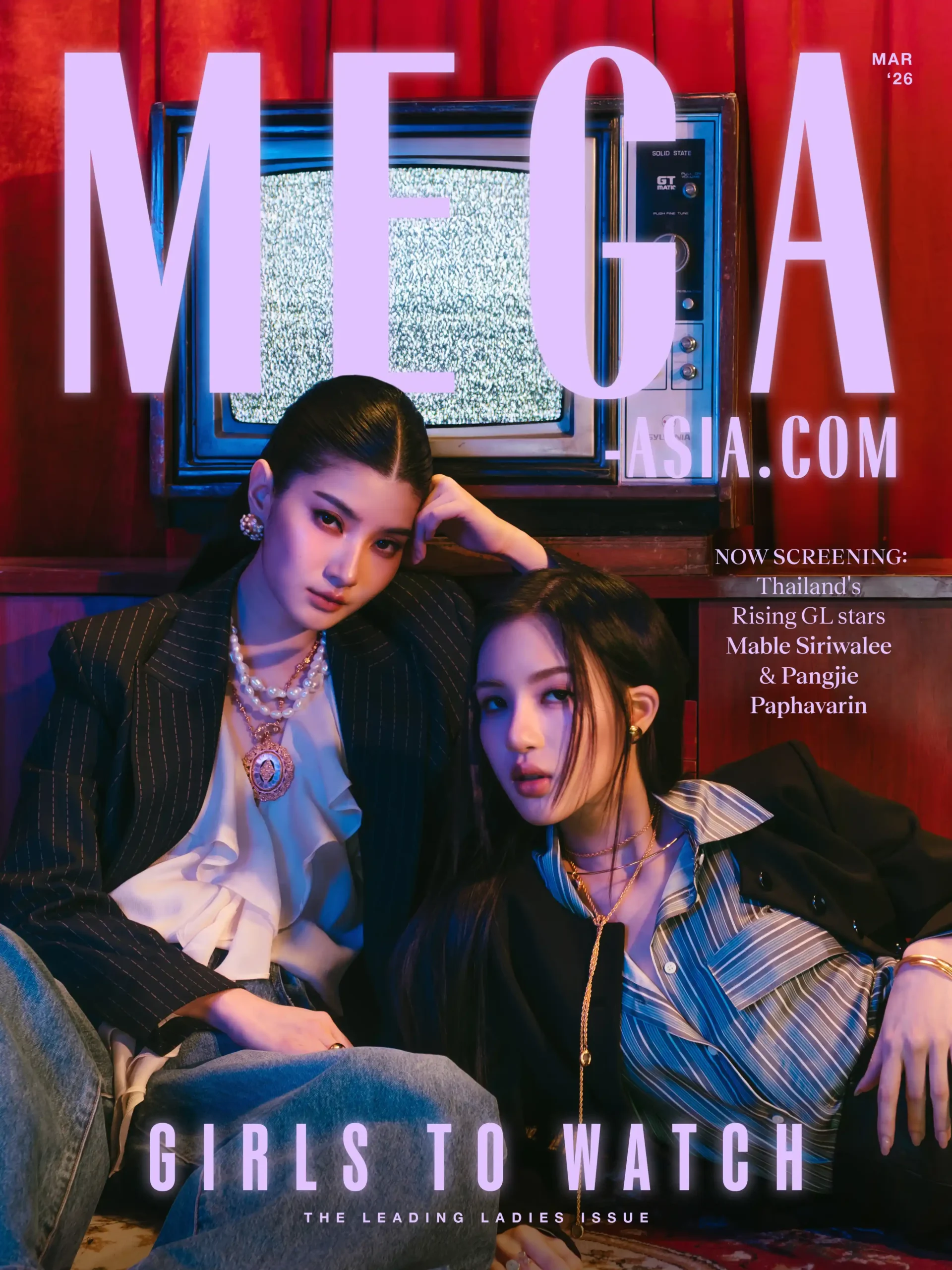 Mable Siriwalee and Pangjie Paphavarin, mega digital cover for march 2026