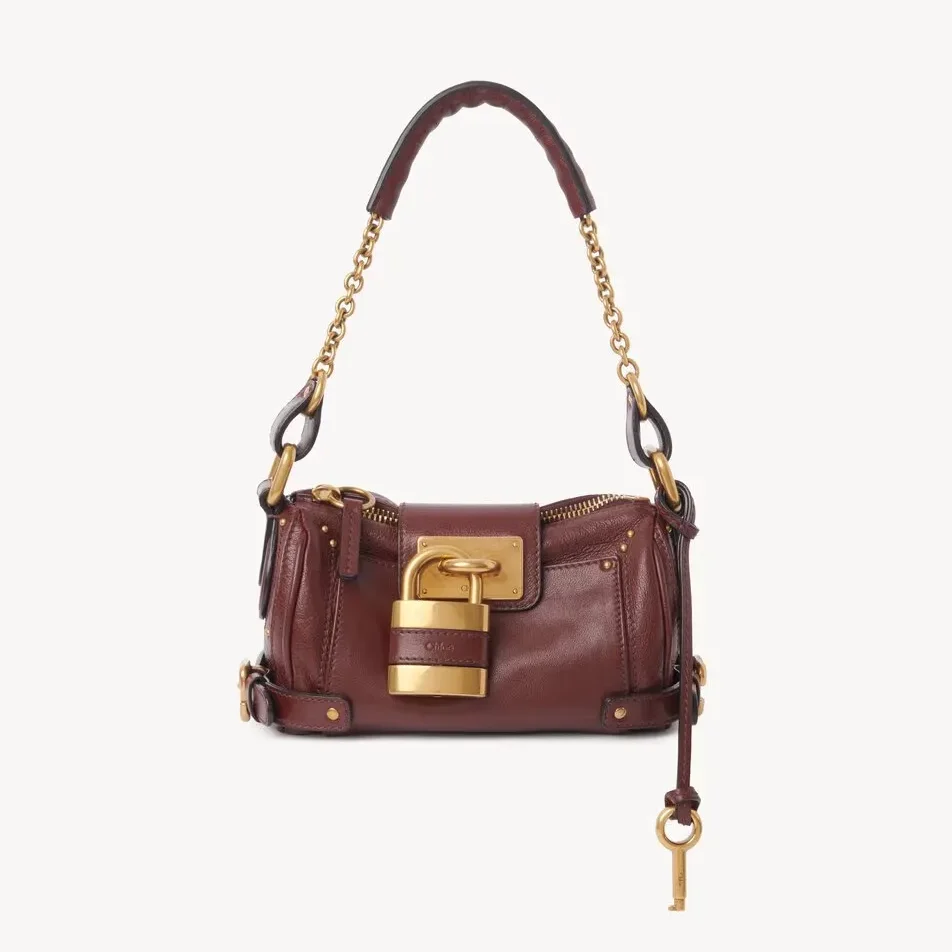 Small paddington chain bag in crafty brown