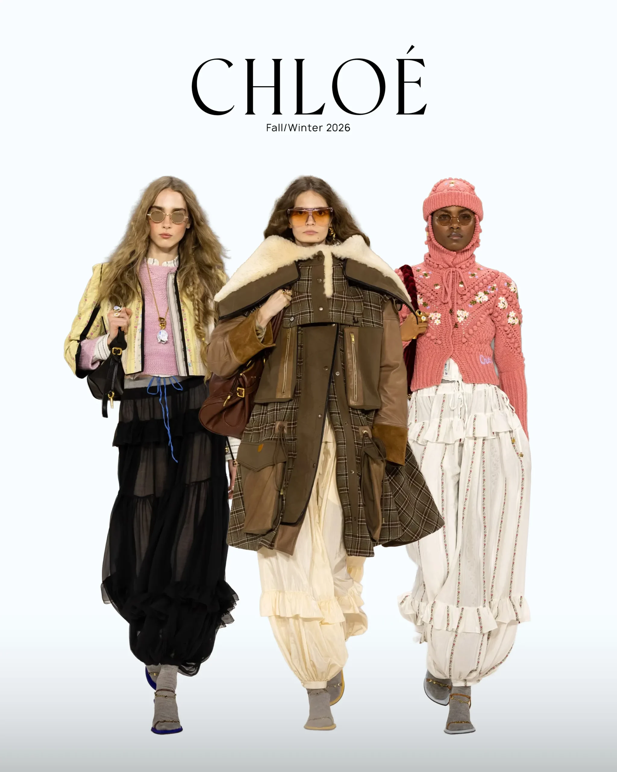 CHLOÉ F/W26 FEATURING MORE INTERPRETATIONS OF BLOOMER PANTS