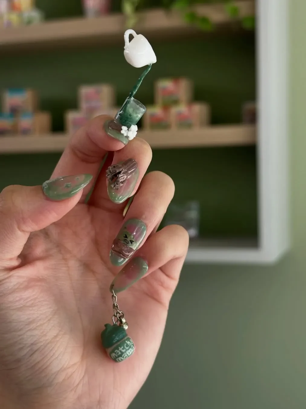 MATCHA-INSPIRED NAILS BY EXTRAORDINAIL