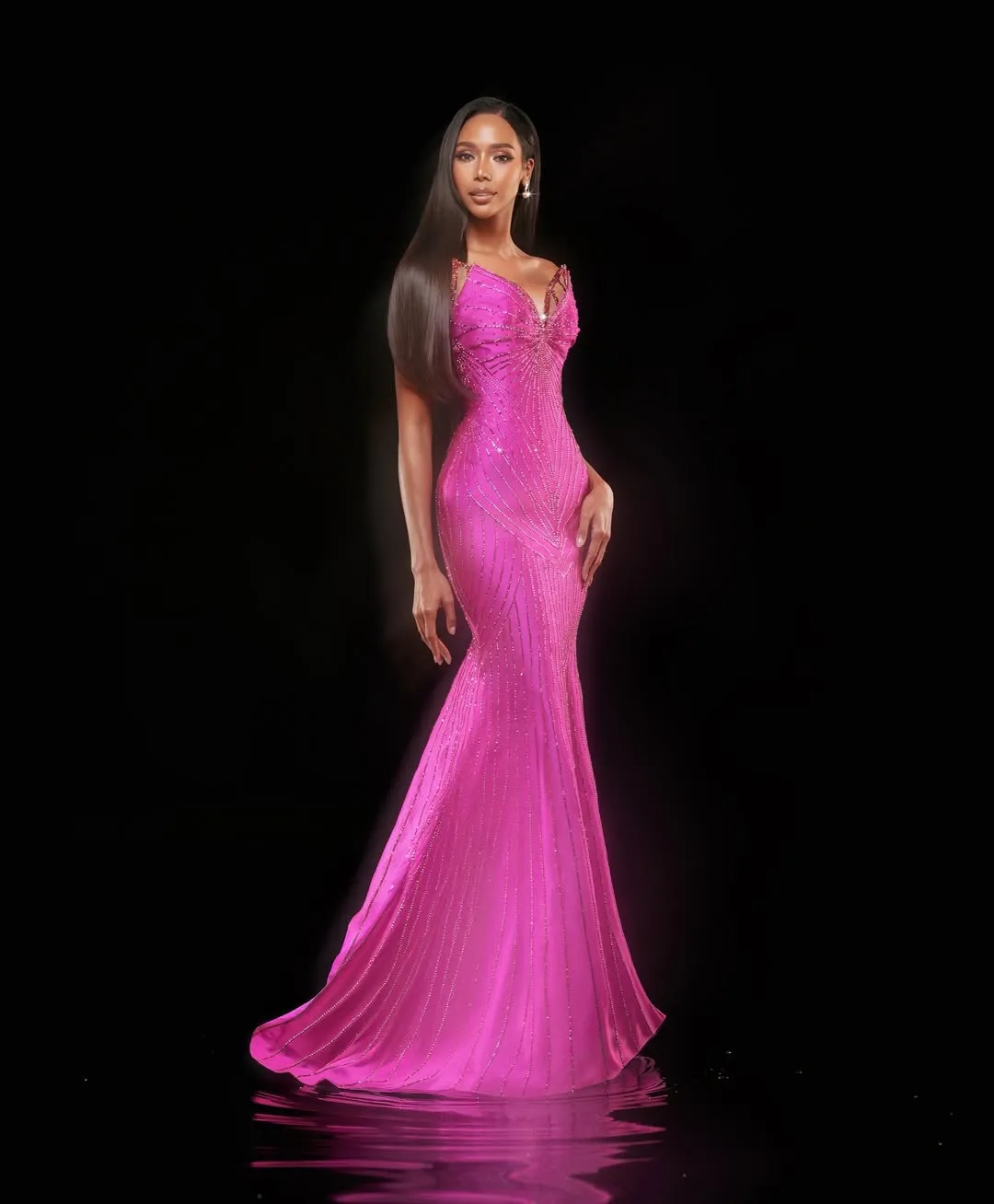 APRIEL SMITH WEARING OSCAR JAMES ARIAS