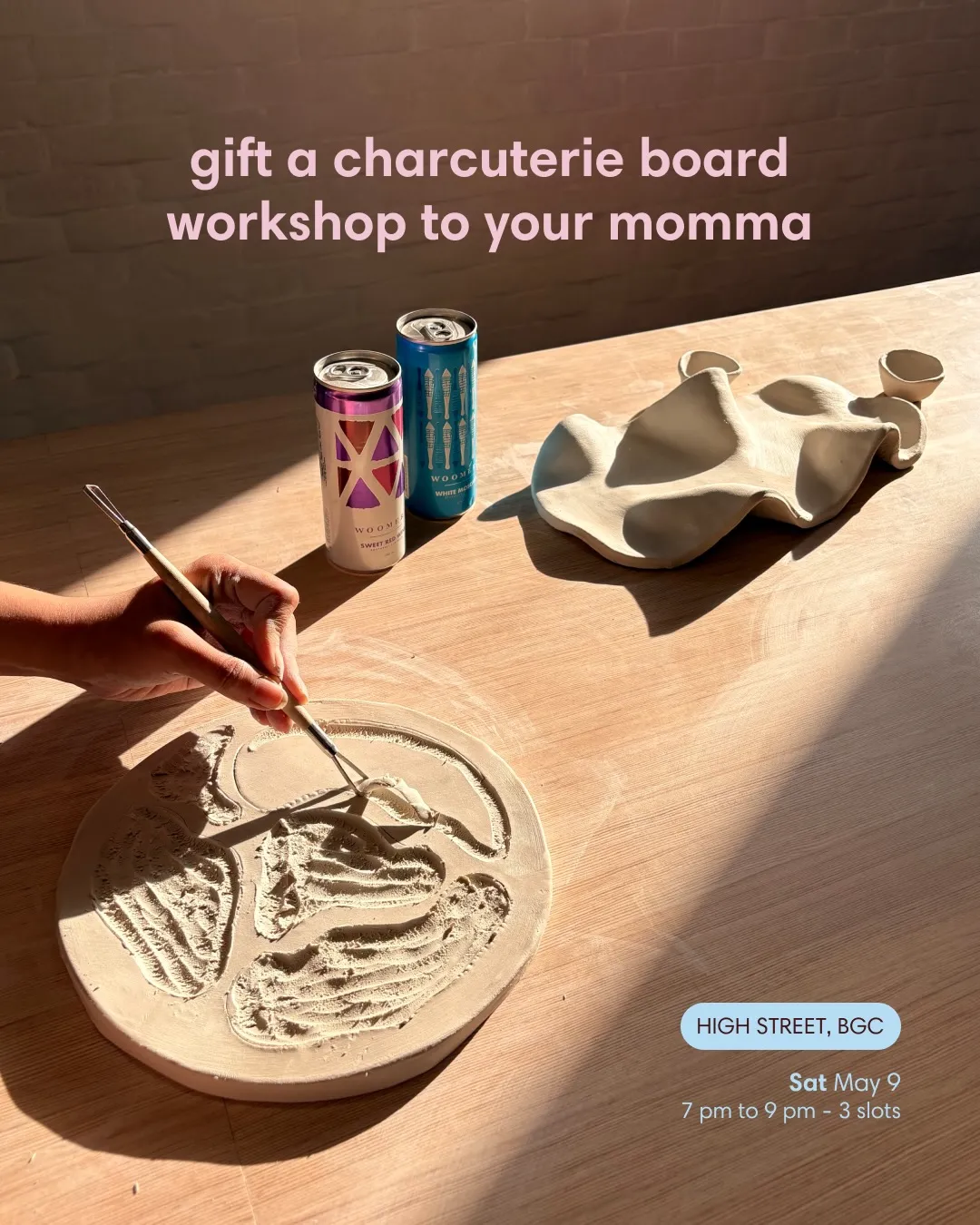 Make charcuterie boards at laro ceramics