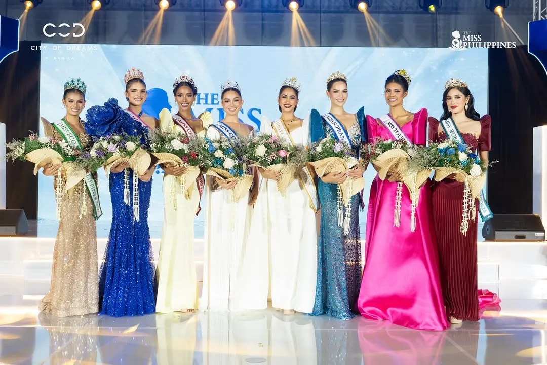newly crowned titleholders for the 2026 edition of The Miss Philippines pageant during a coronation ball held at City of Dreams