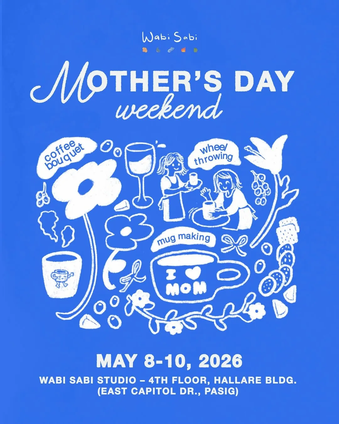 Mother's Day weekend at Wabi-sabi studio