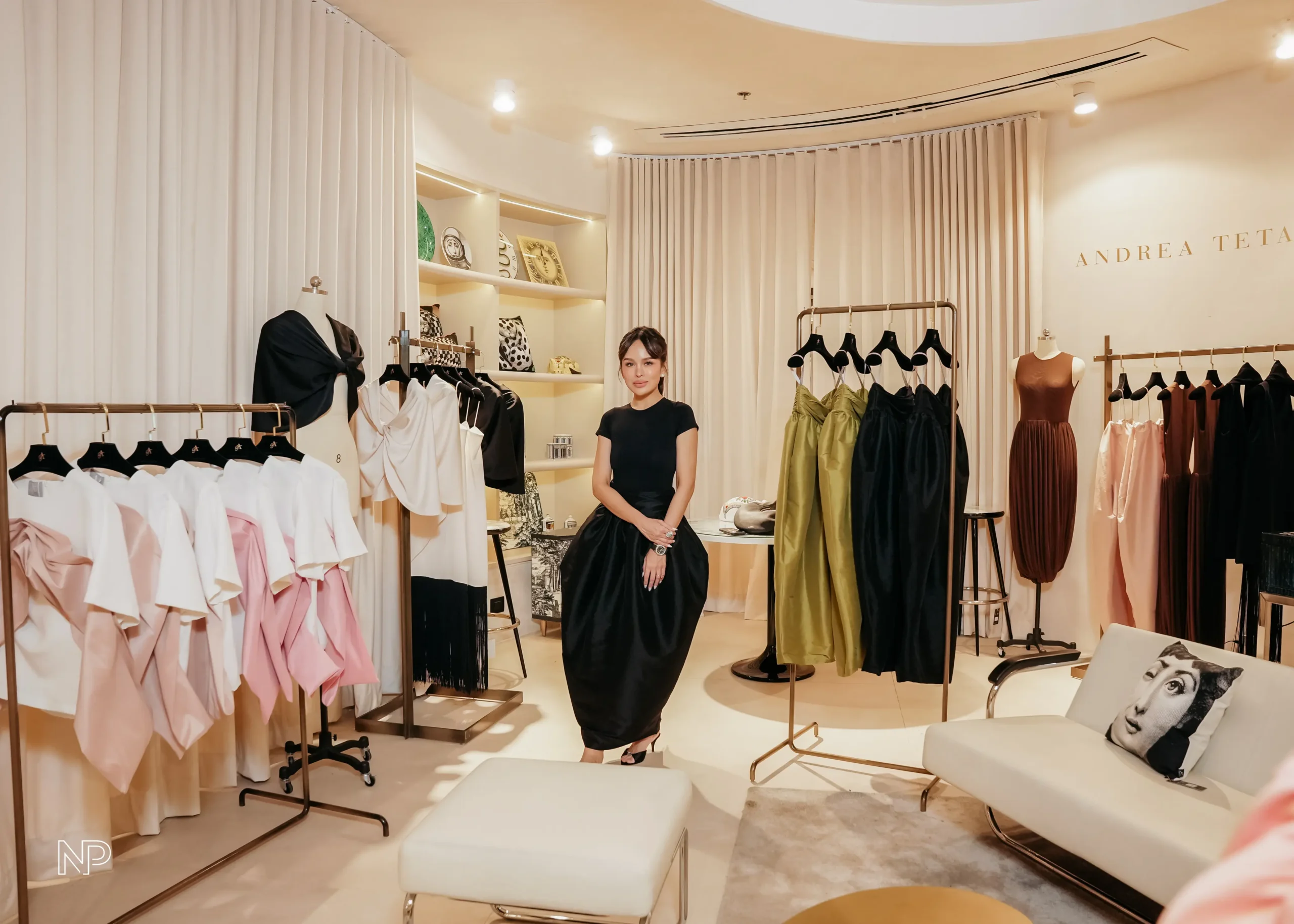 Andrea Tetangco with her capsule collection