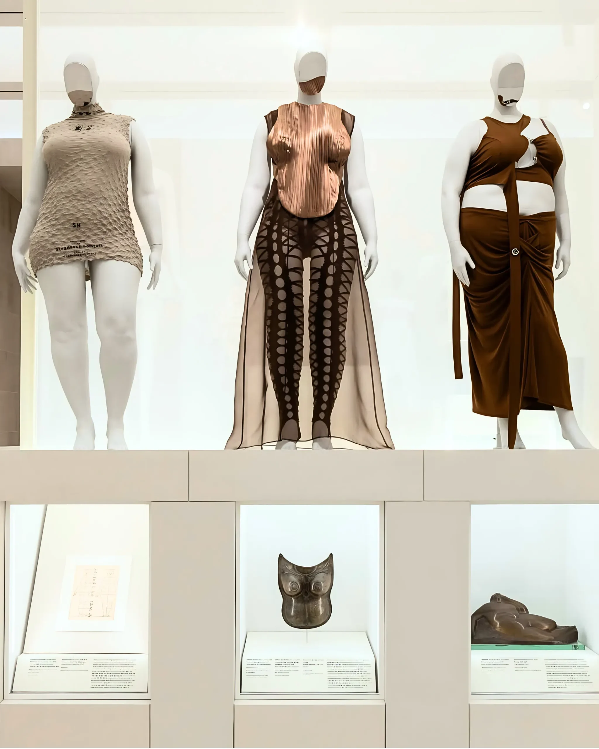 Palestinian-Canadian sculptor Samar Hejazi used mirrored heads to reflect the visitor's own identity