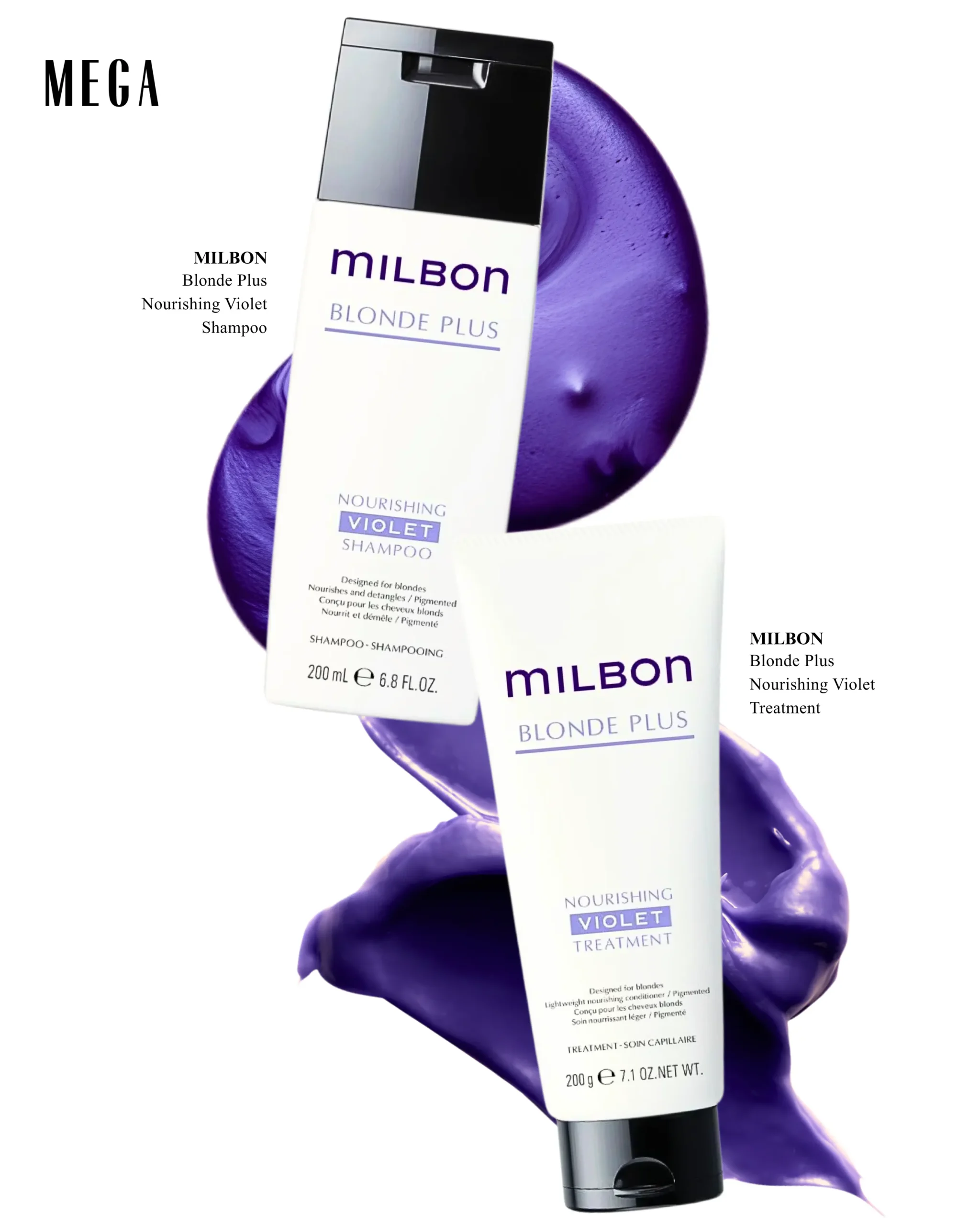 PURPLE SHAMPOO AND CONDITIONER TO KEEP BRASSINESS AT BAY