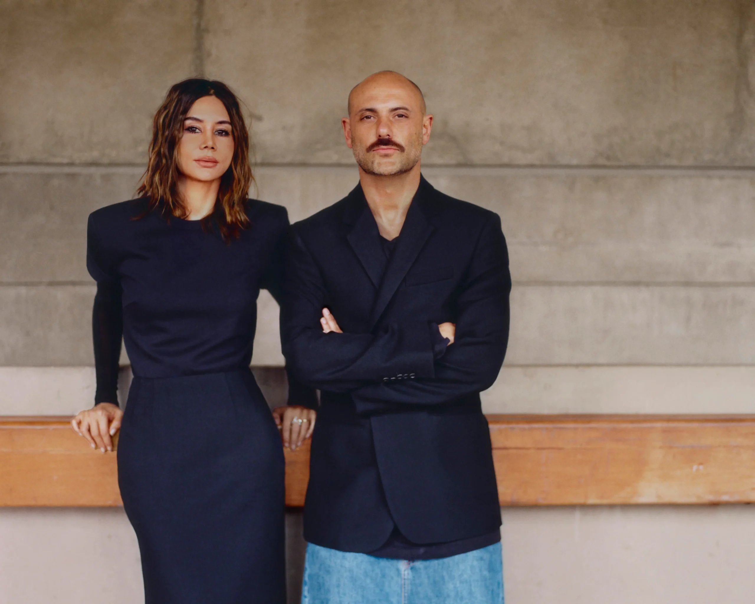 Australian magazine editor Christine Centenera and fashion designer Josh Goot