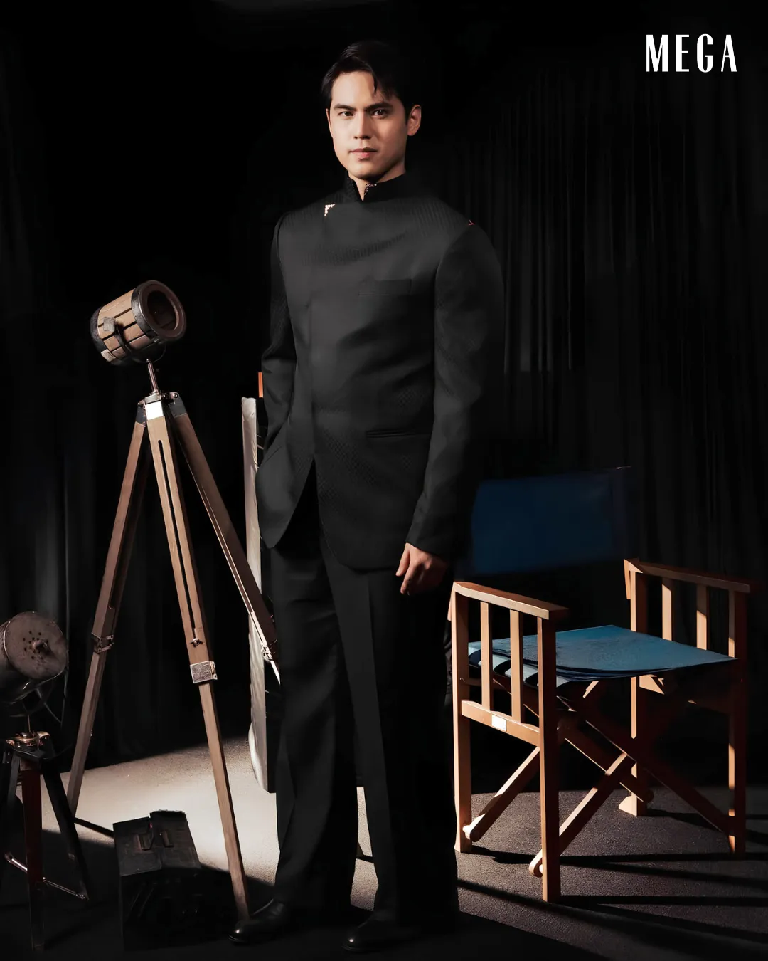 Emilio Daez wearing Edrick Paz; Styled by Gigi Gumapac