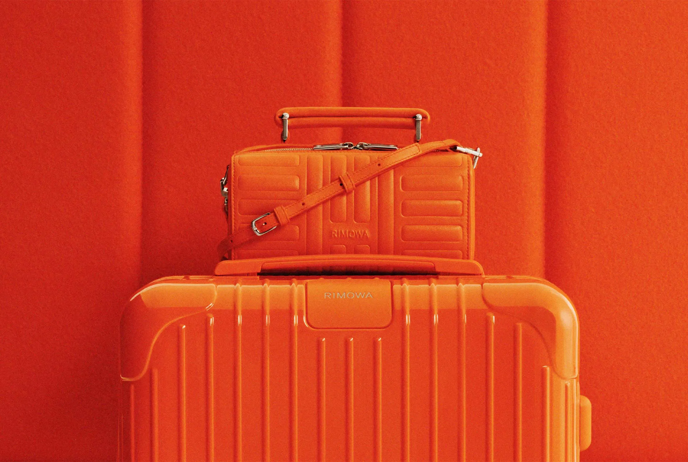 The Orange Cross-body and the Orange Essential case