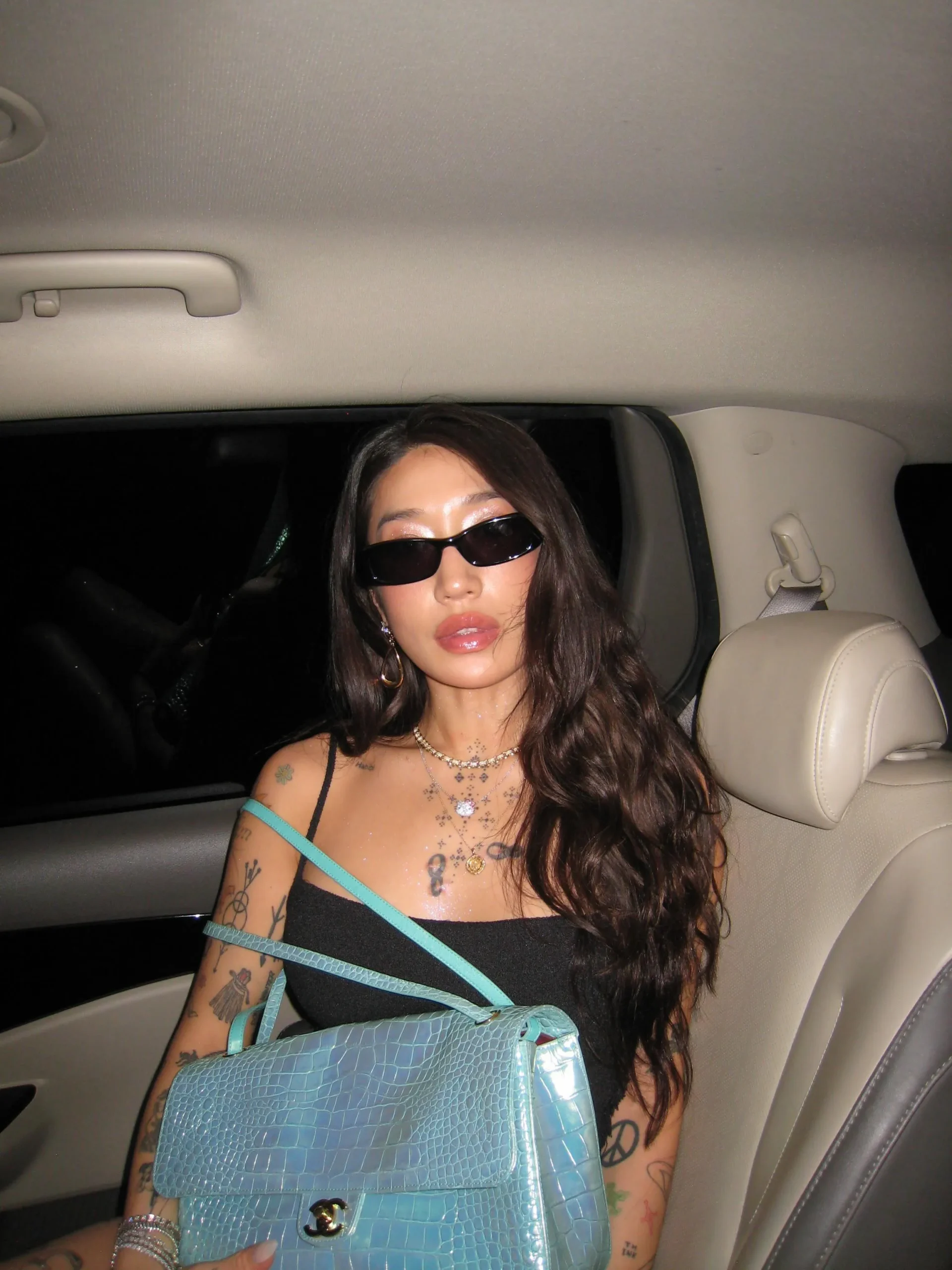 Chanel Maxi Flap Bag in a luminous blue