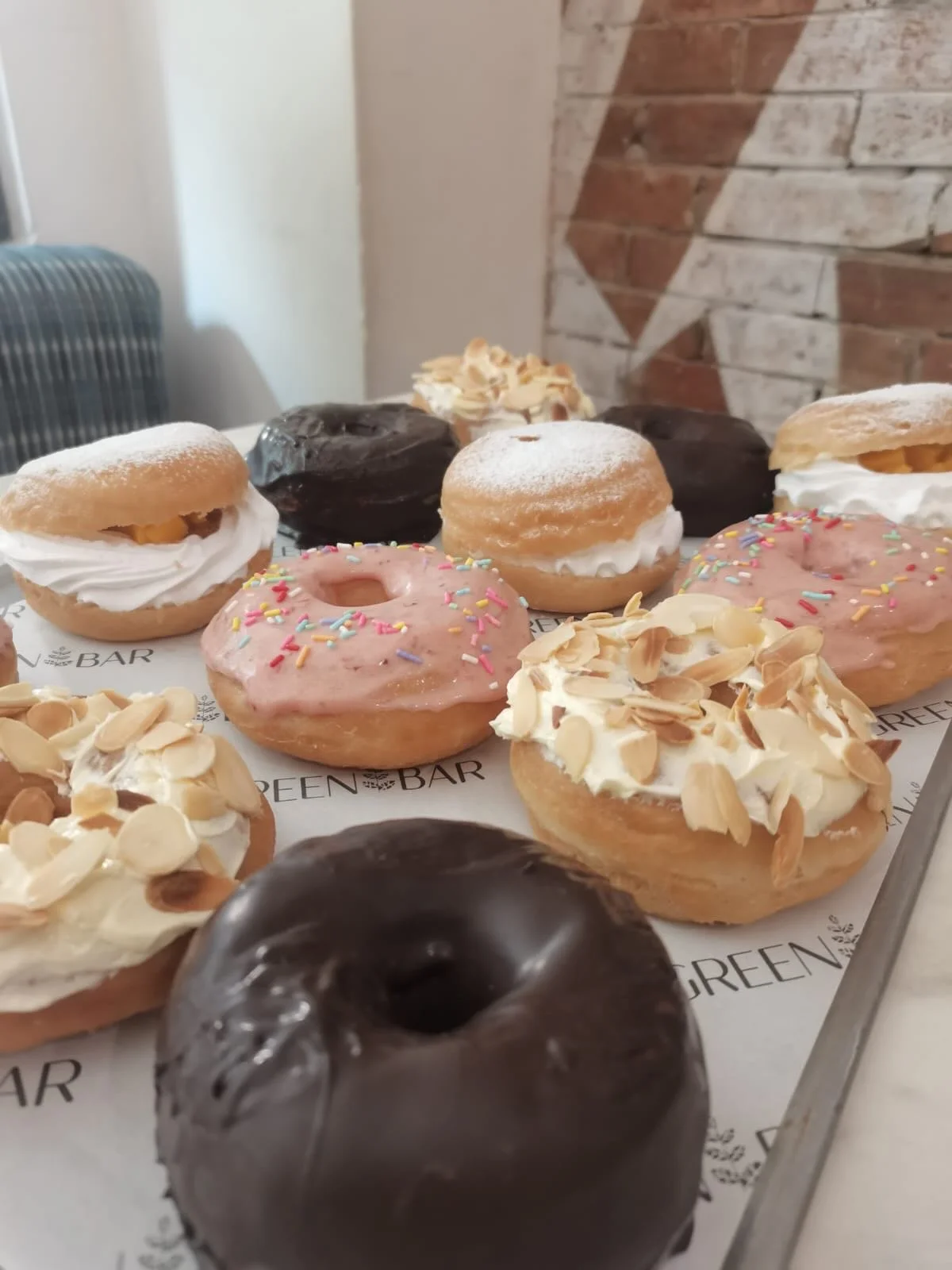 green bar donuts