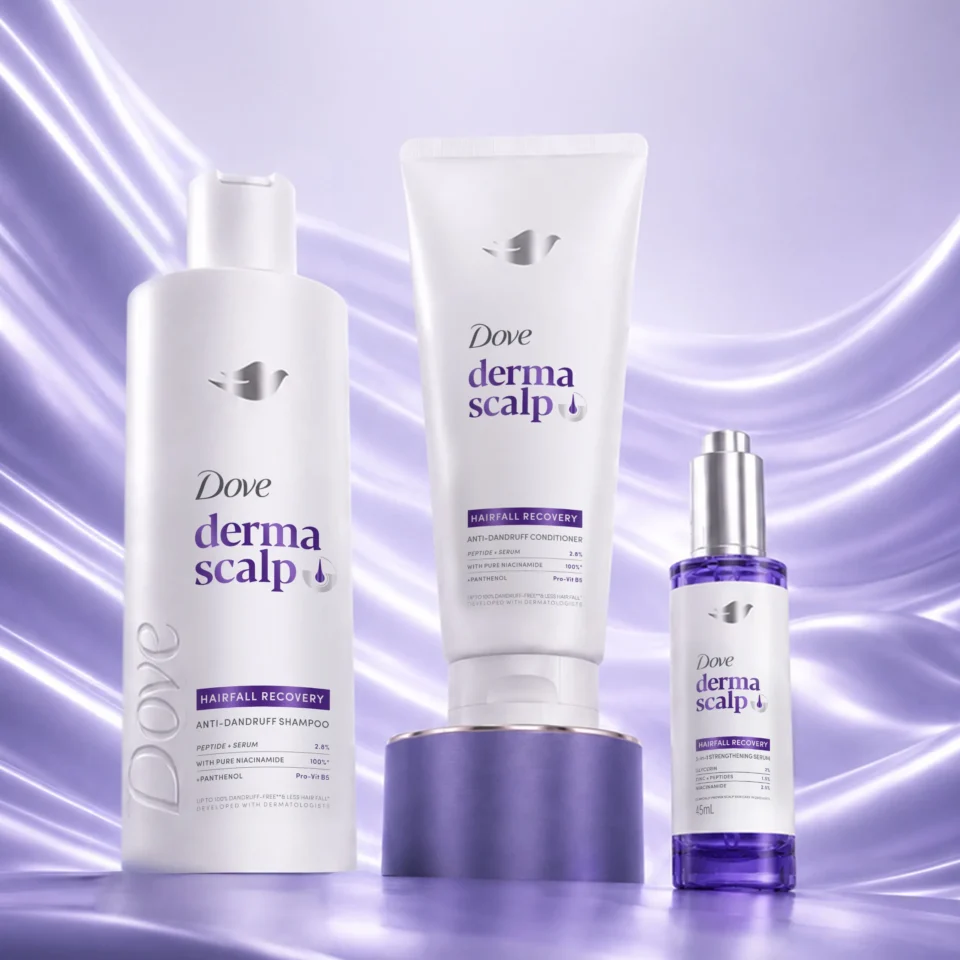 Dove Derma Scalp Hairfall Recovery range