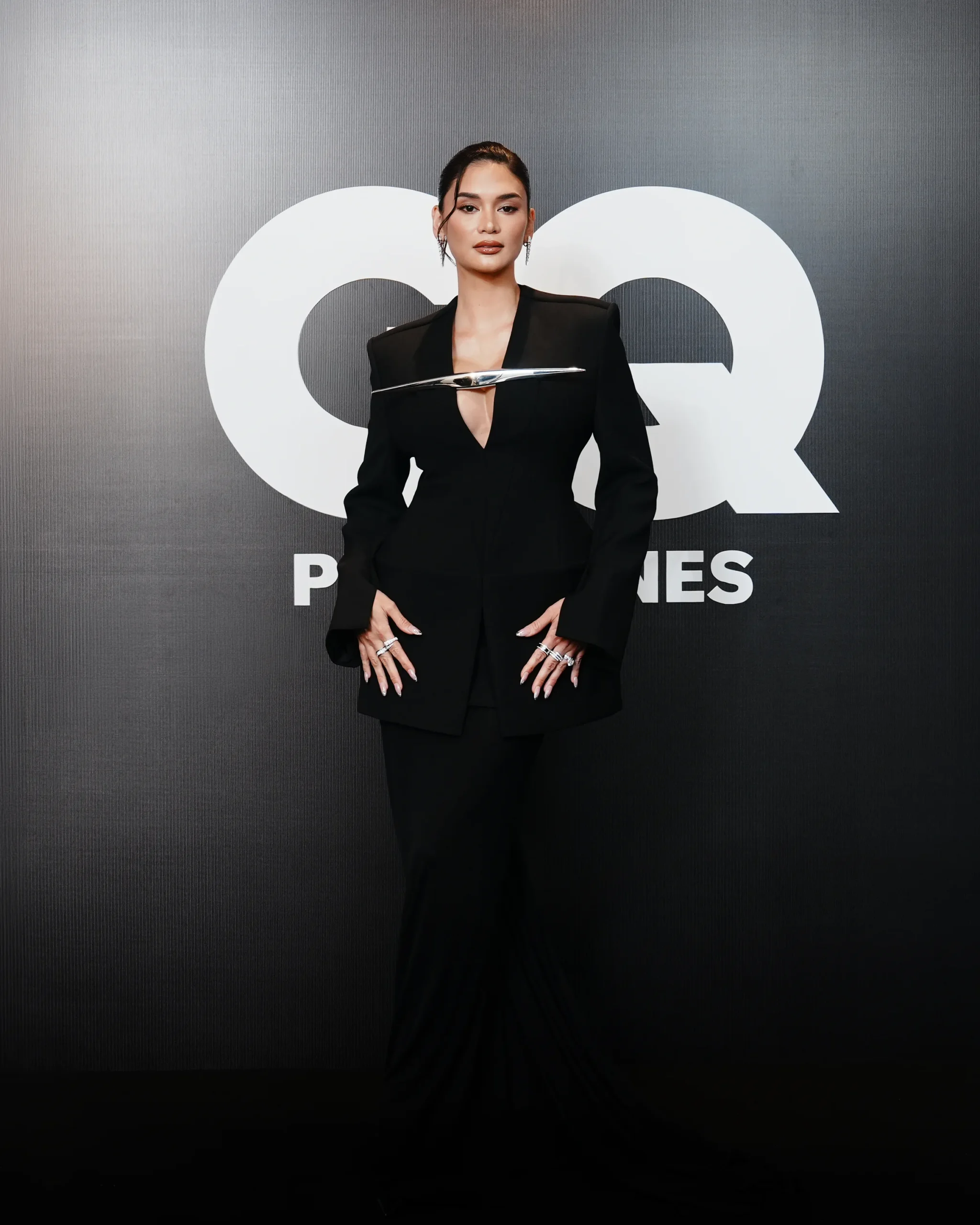 Pia Wurtzbach-Jauncey wearing CDAM and BVLGARI, Styled by Perry Tabora
