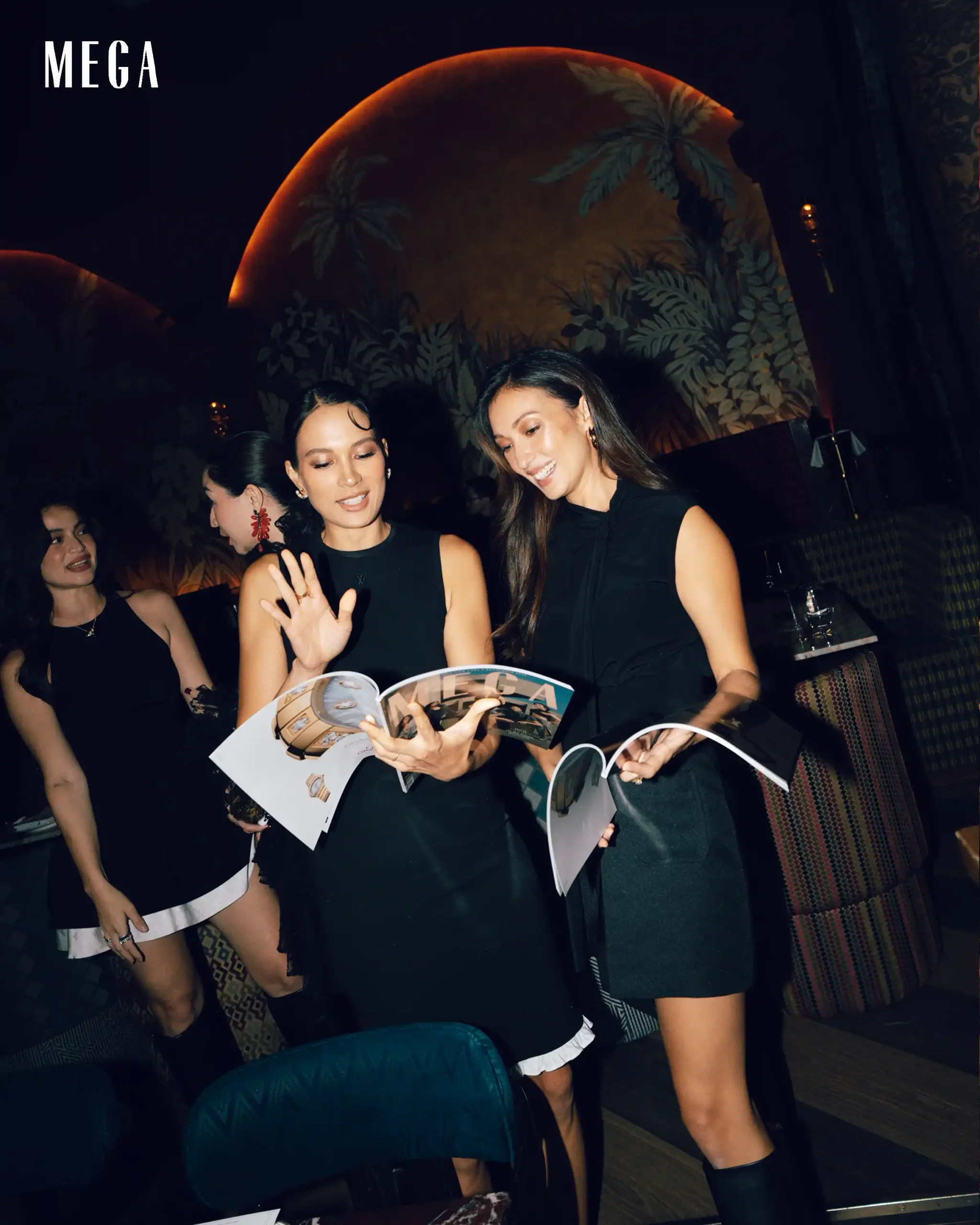 Belle Daza and Solenn heussaff with the September issue