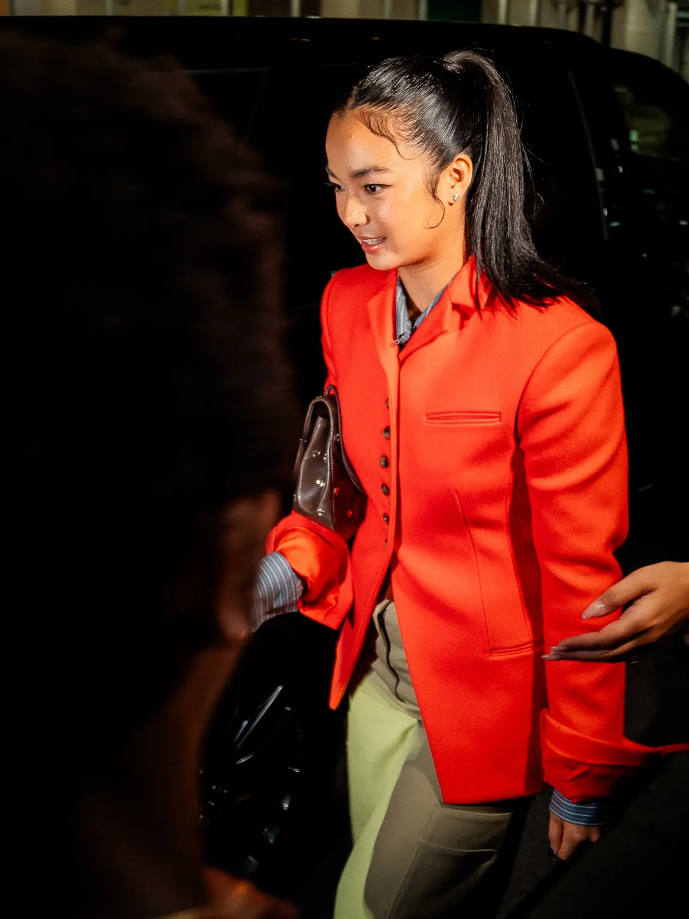 aLEX EALA AT the NYFW TORY BURCH S/S27 SHOW; PHOTOGRAPHED BY PAUL CORTEZ