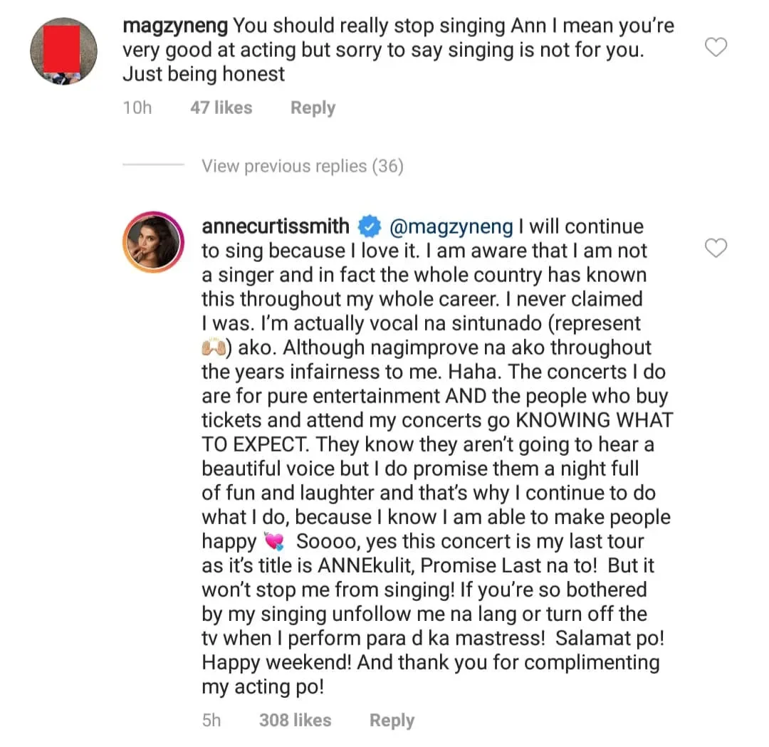 anne curtis clapback
