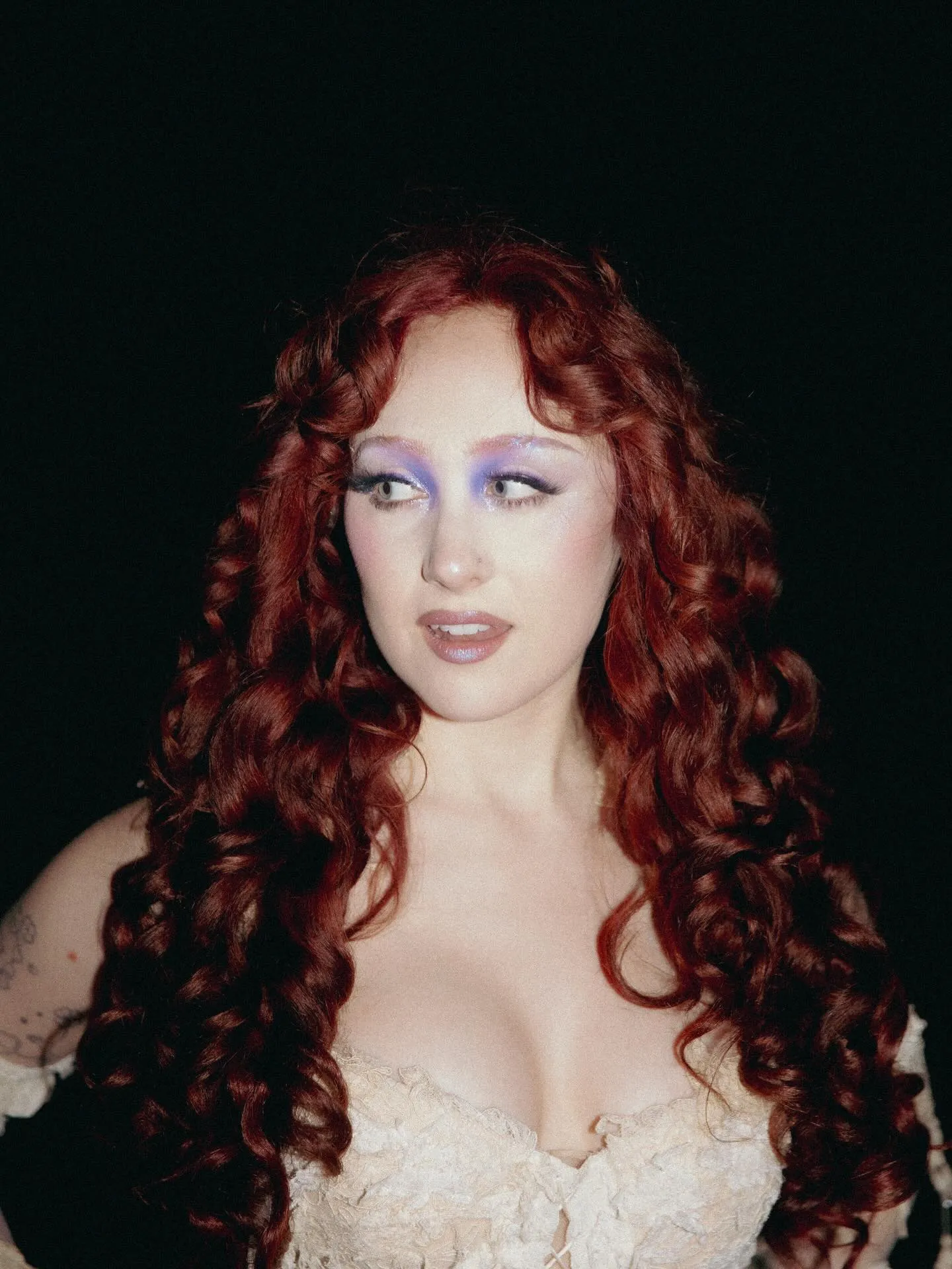 Chappell Roan. Makeup by Dee Carrion