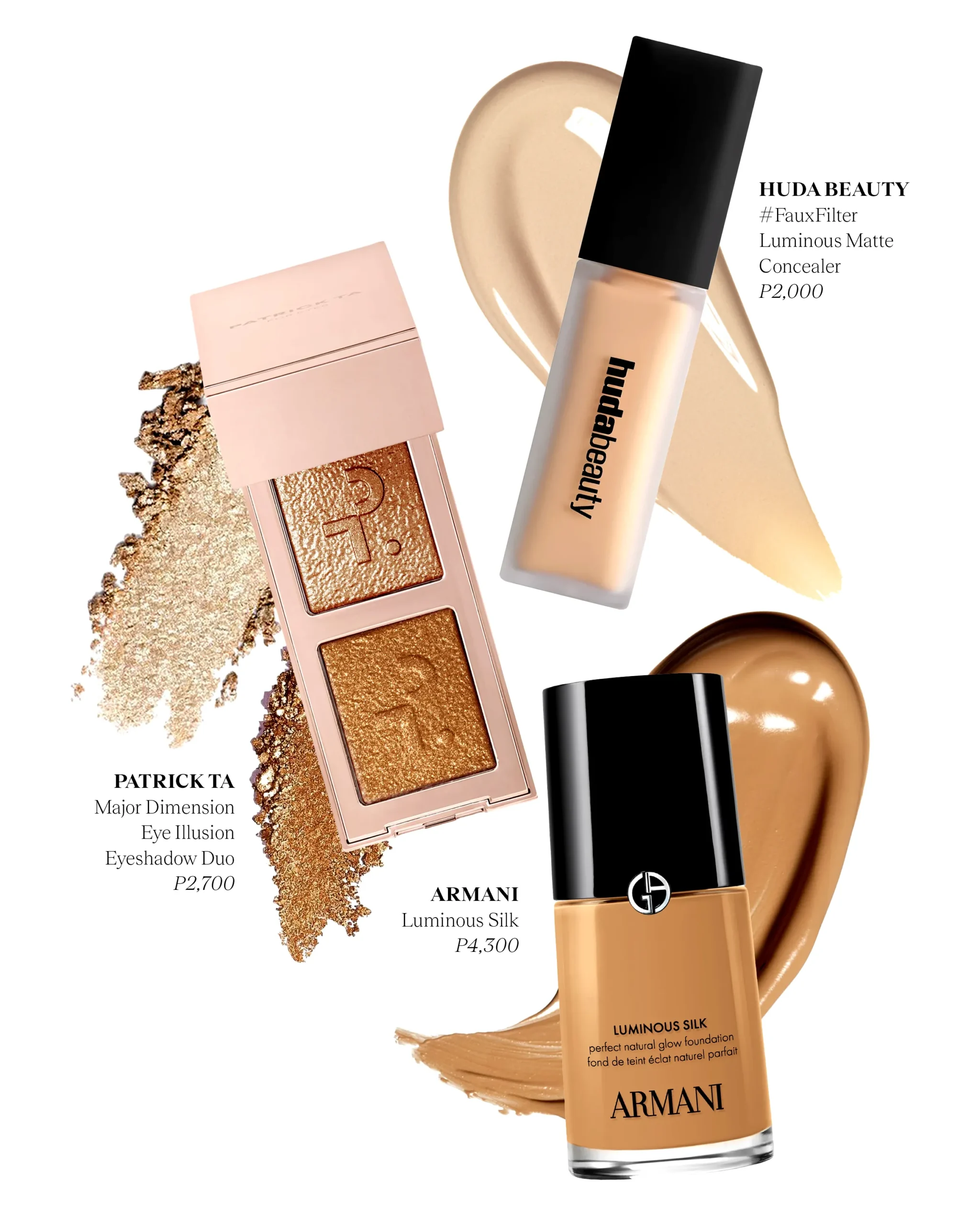Products used for Michelle Dee's glam at Yana Kalaw show