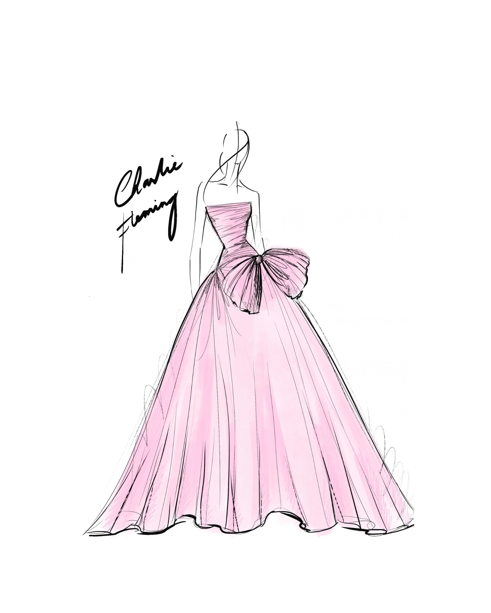 Charlie Fleming's dress by Sassa Jimenez