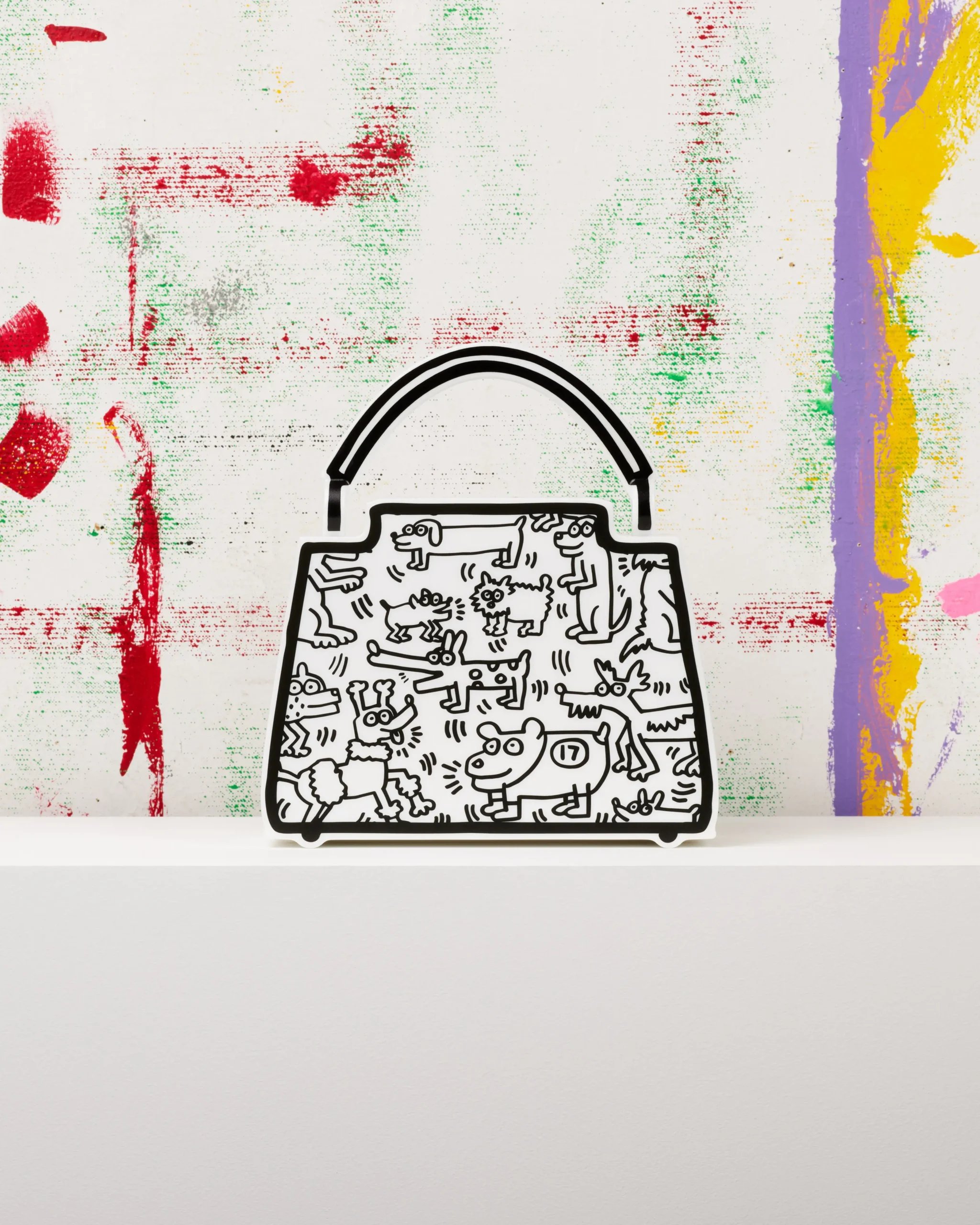 Louis Vuitton x Keith Haring: Minaudière Capucines Pets