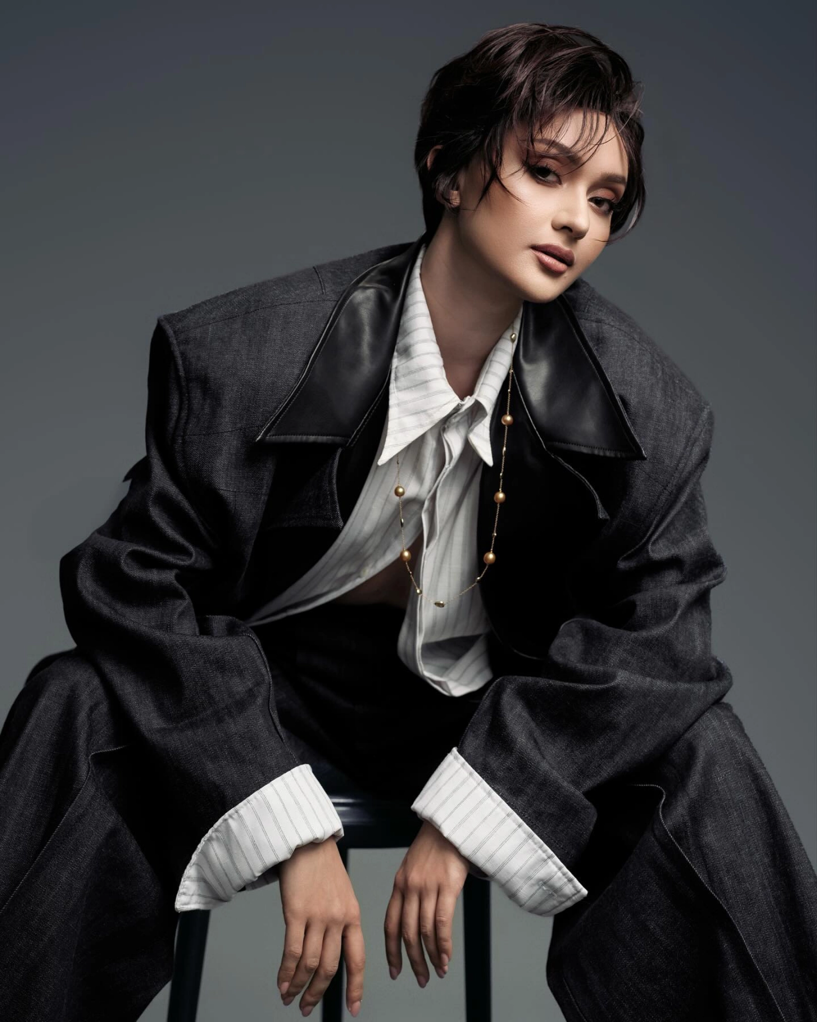 Viktor  Ahtisa Manalo wearing VIKTOR, Photographed by Dookie Ducay, Creative Direction by Vince Canlapan, Styled by Ryuji Shiomitsu, Makeup by Mickey See, Hair by Renz Pangilinan