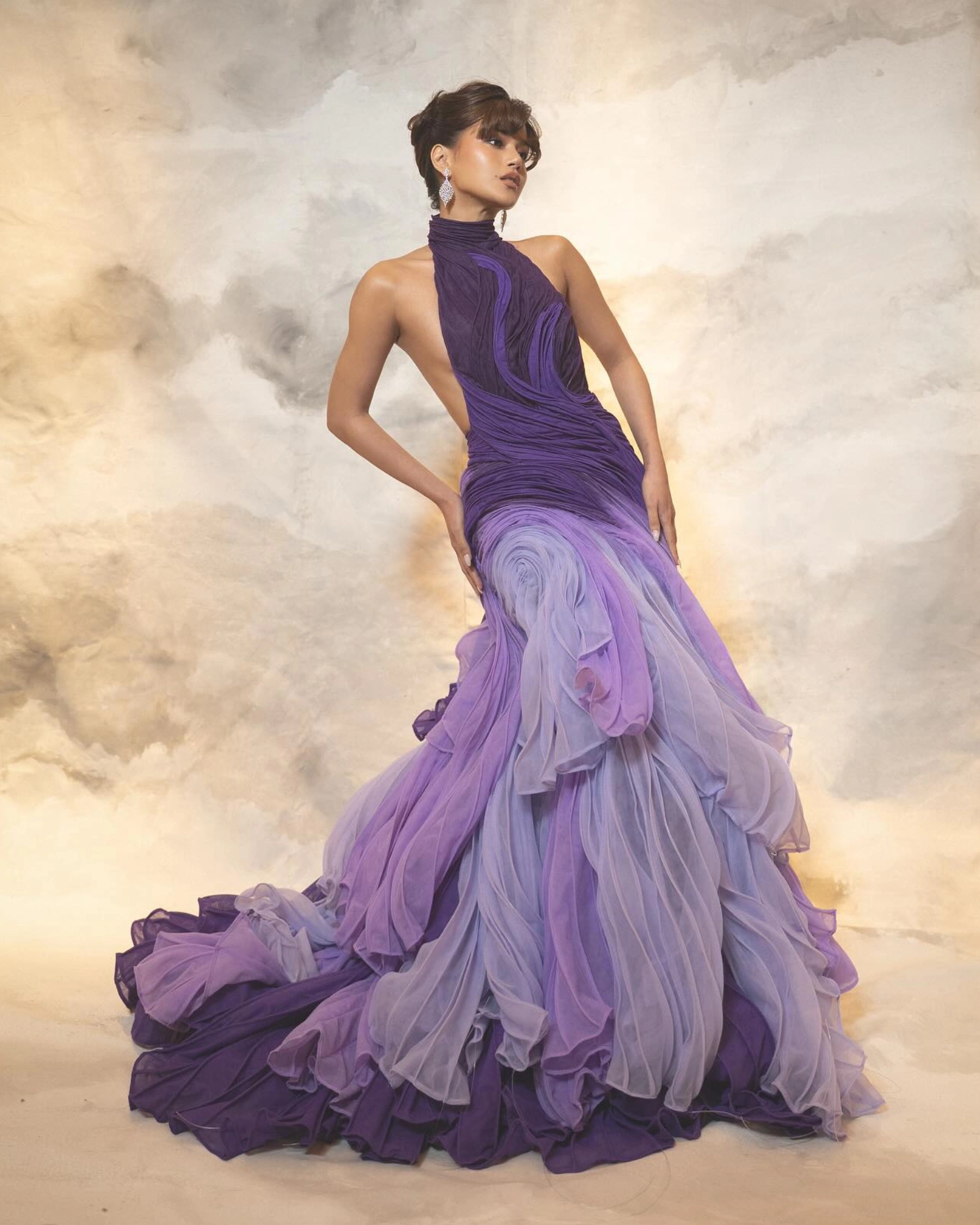 Maris Racal wearing Ehrran Montoya; Photographed by Dennis Sulit, Styled by Adrianne Concepcion, Makeup by Jay Salcedo, Hair by Valerie Corpuz