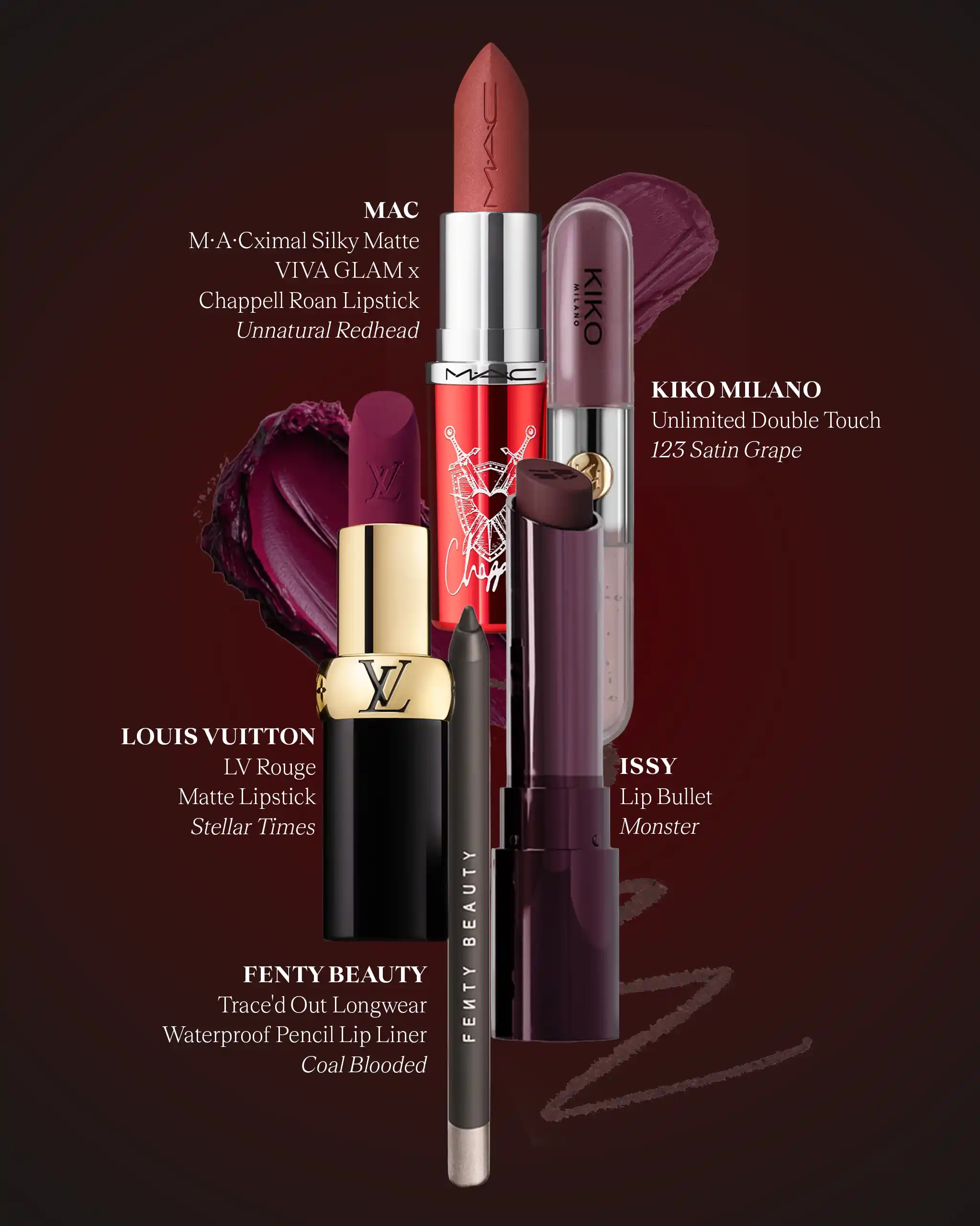 Lipstick shades with cool undertones