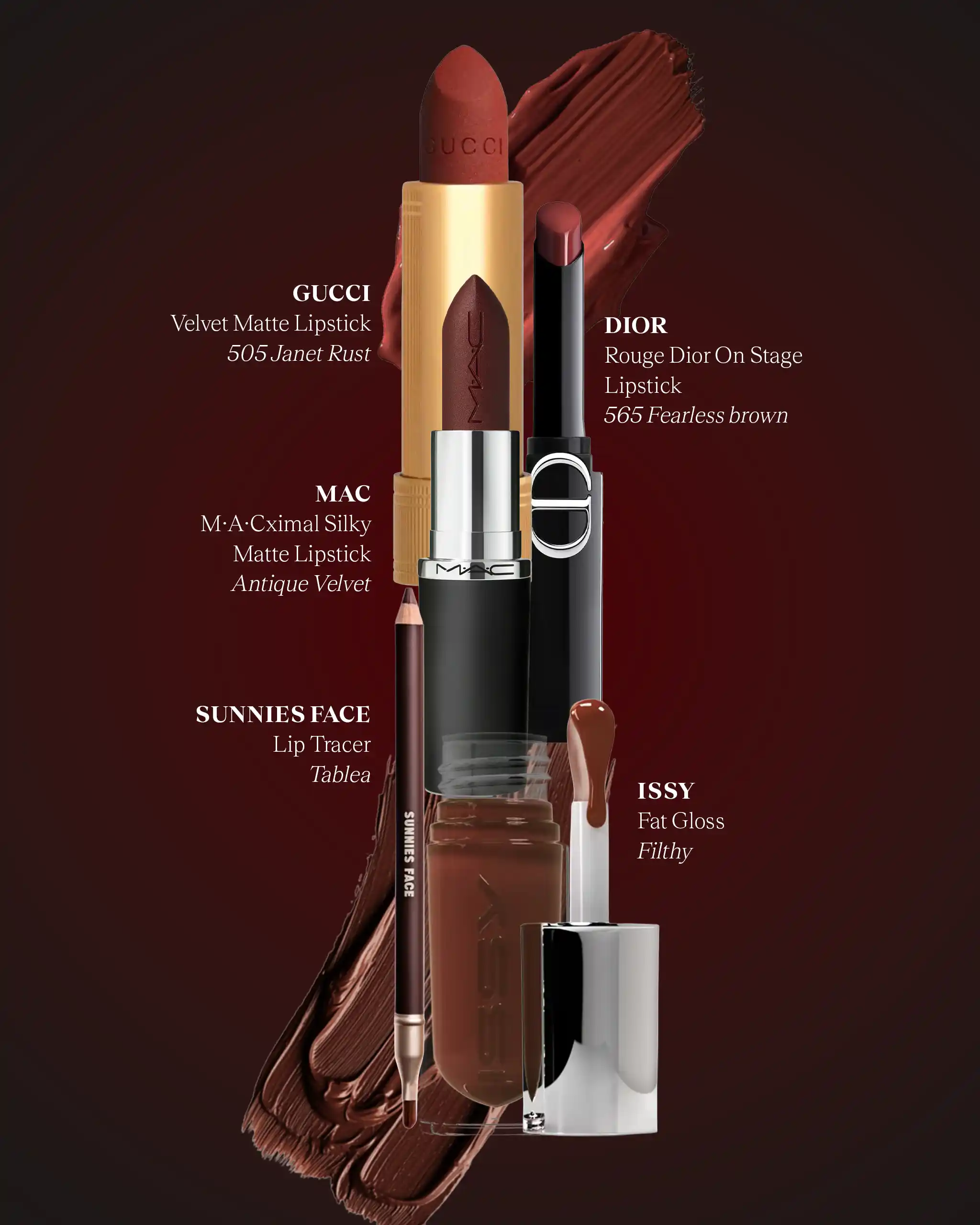 Lipstick shades with warm undertones